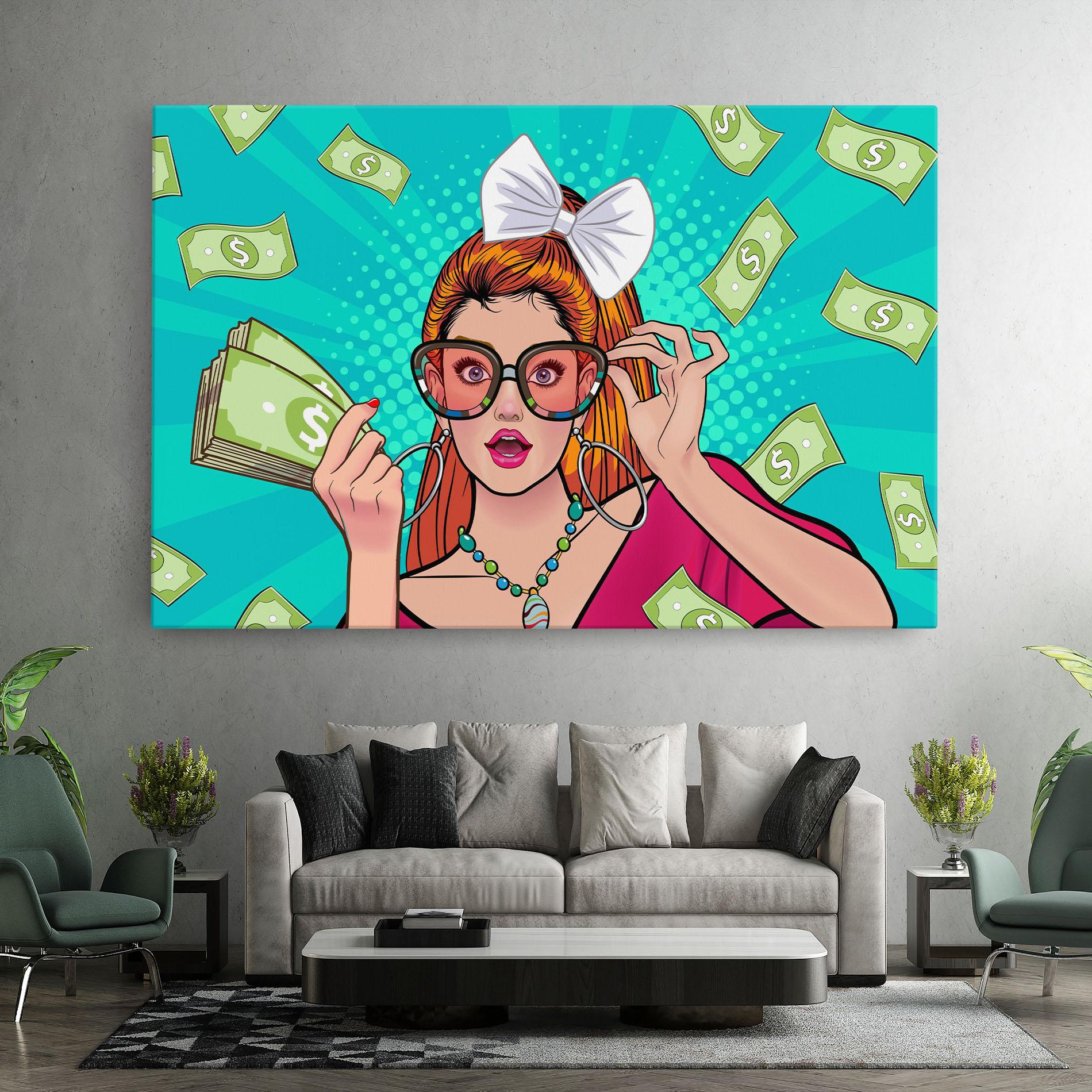 Tablou Canvas Money Pop Art mockup 7
