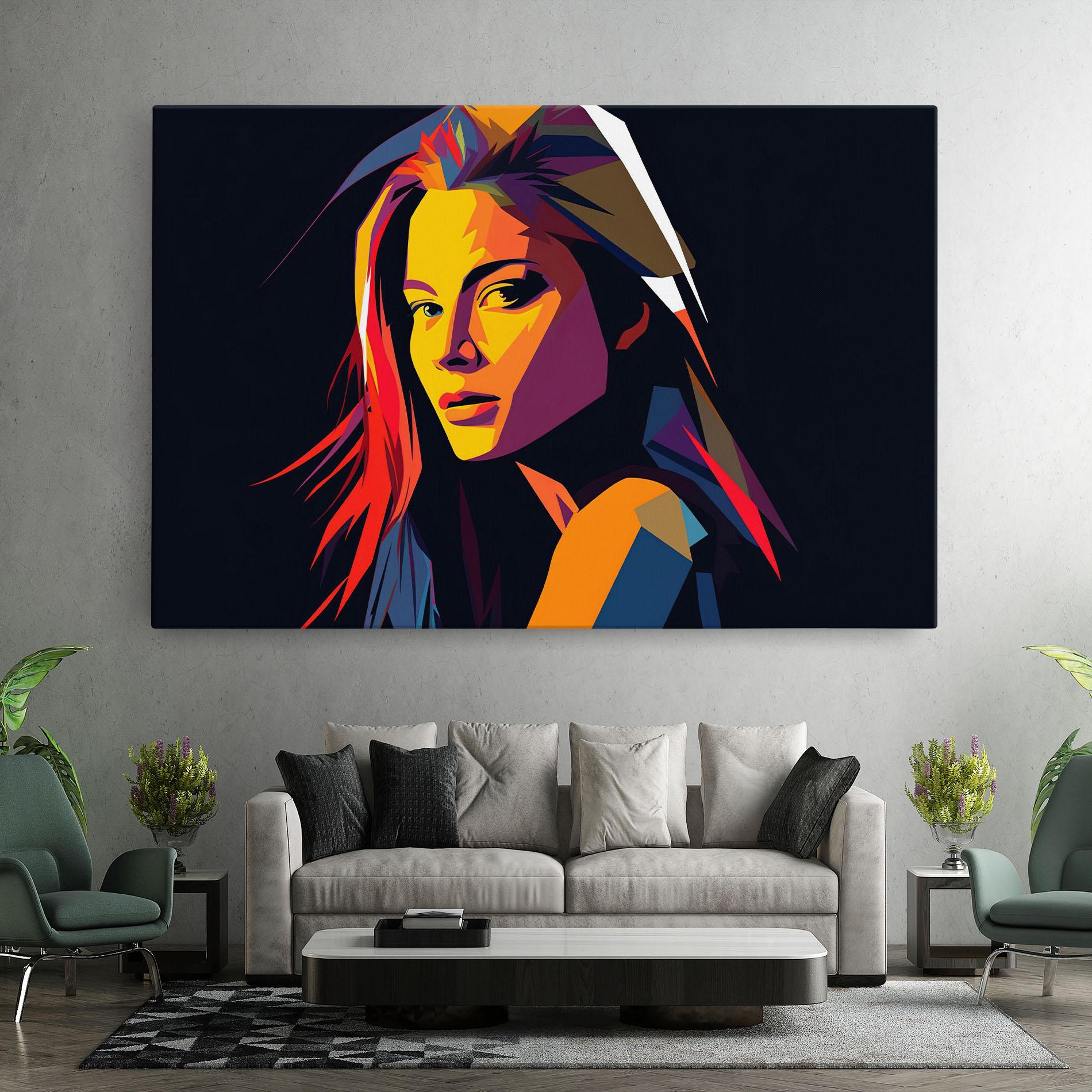 Tablou Canvas Orange Pop Light mockup 7