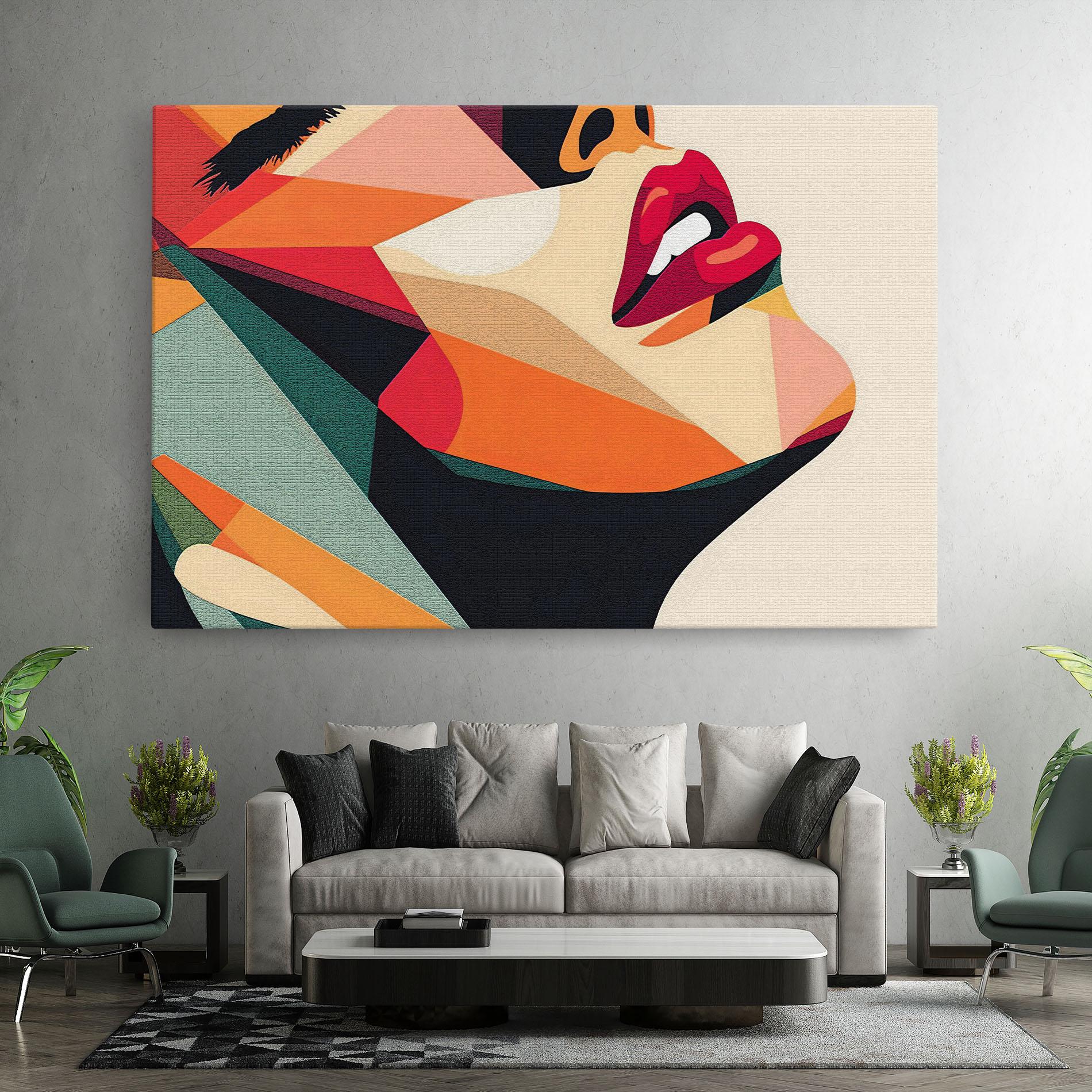 Tablou Canvas Pop Art Lips mockup 7
