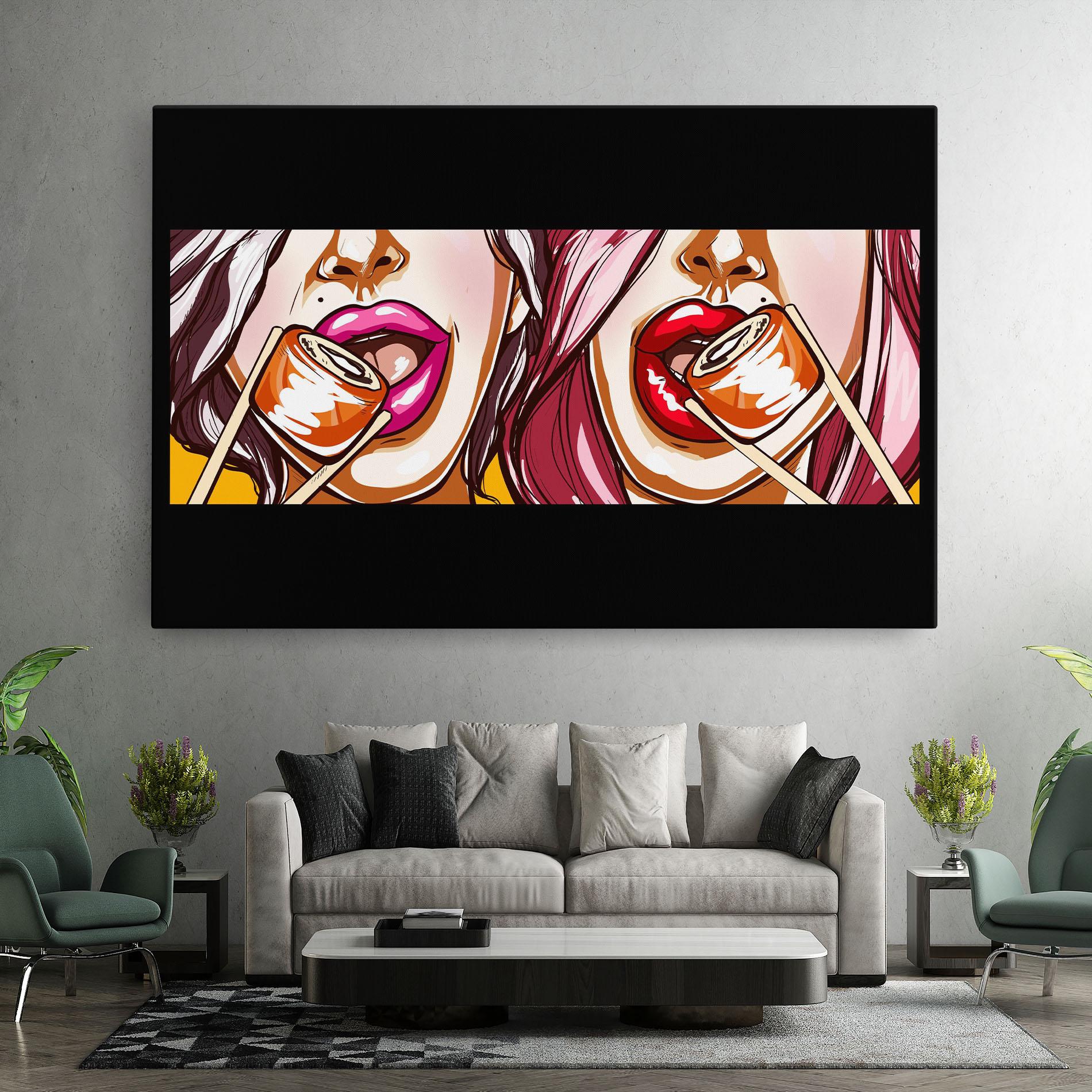 Tablou Canvas Pop Art Sushi mockup 7
