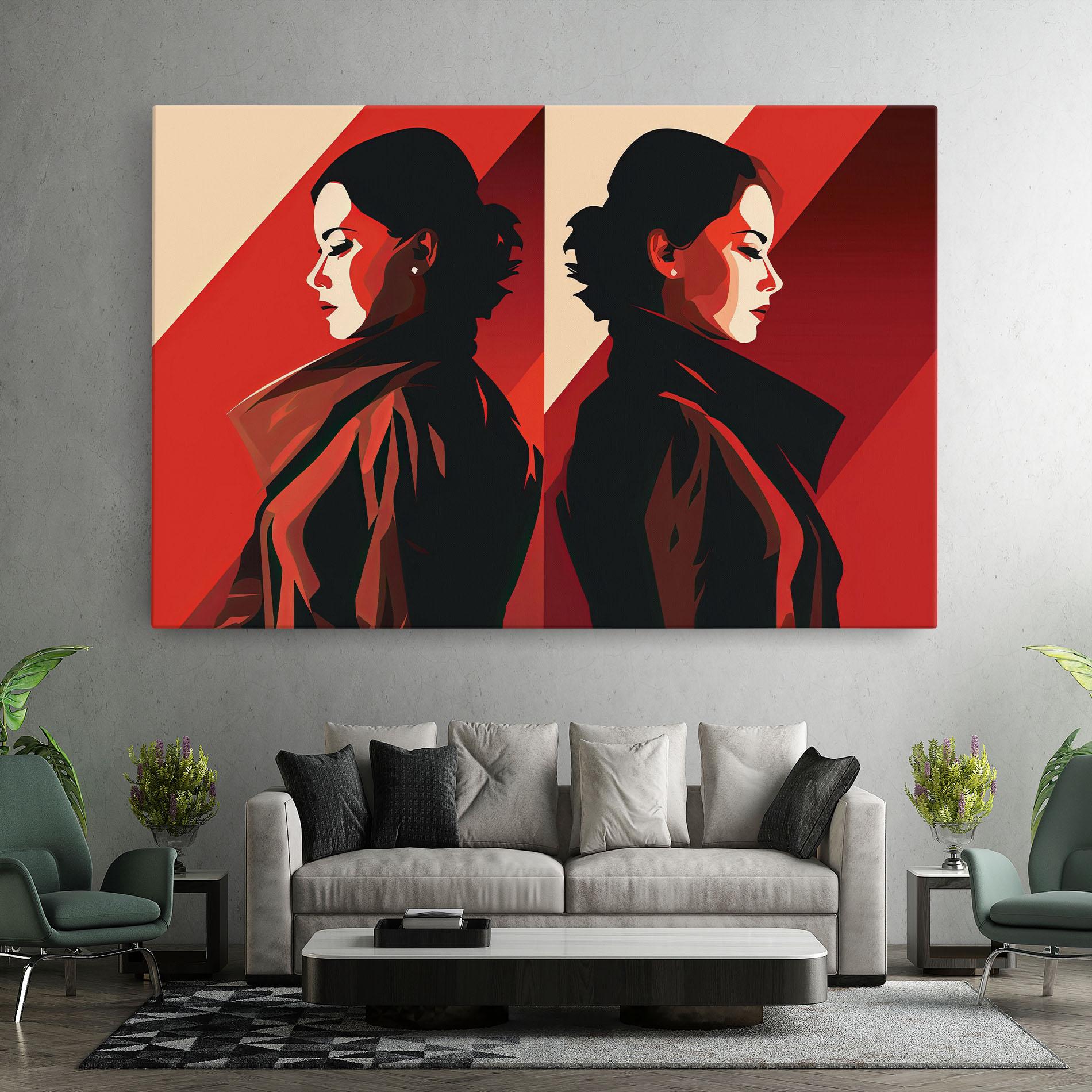 Tablou Canvas Pop Outfit Lady mockup 7