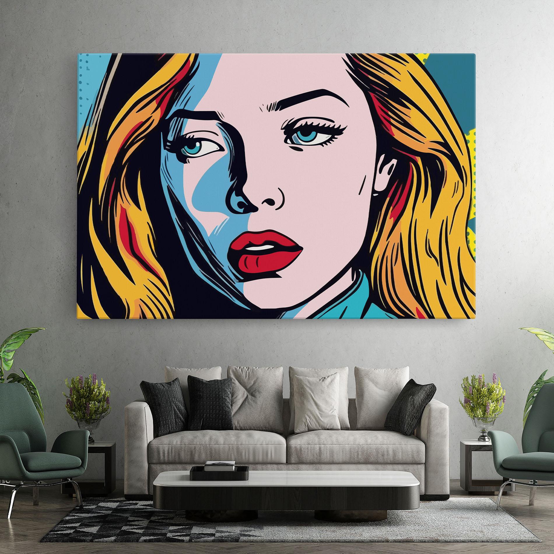 Tablou Canvas Pop Woman Art mockup 7