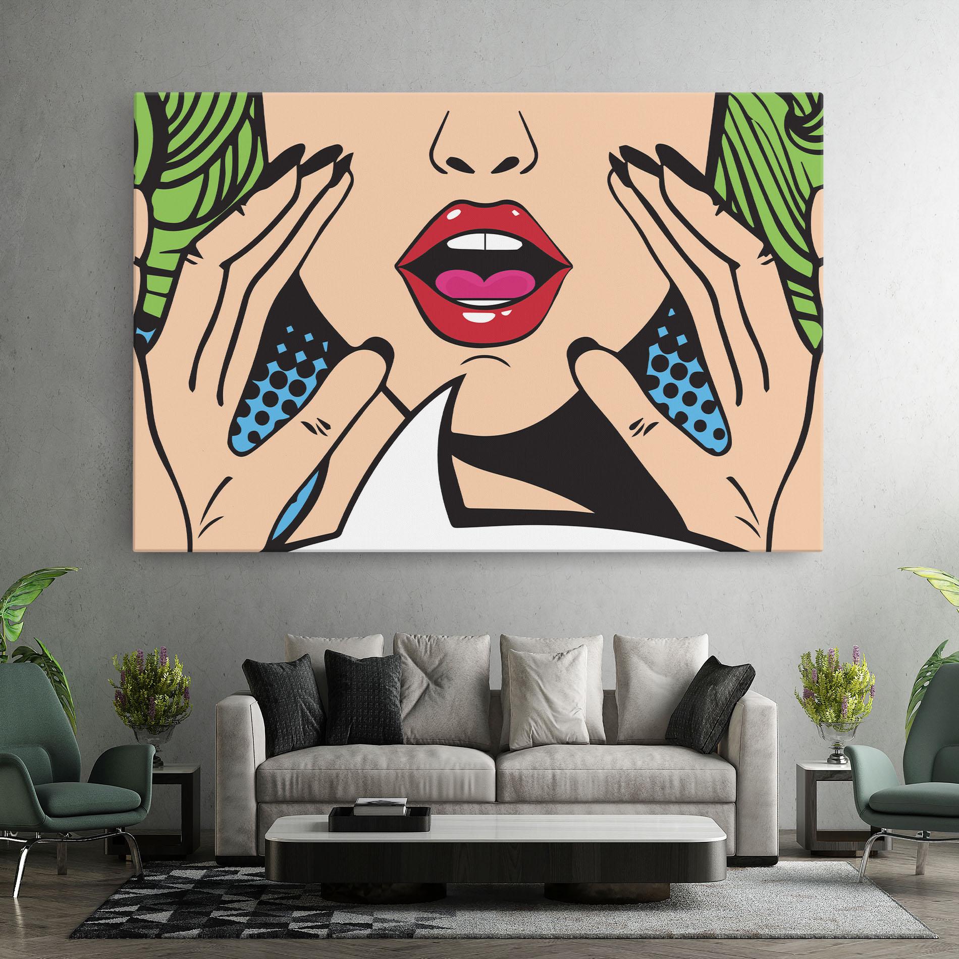 Tablou Canvas Speaking Pop Art mockup 7
