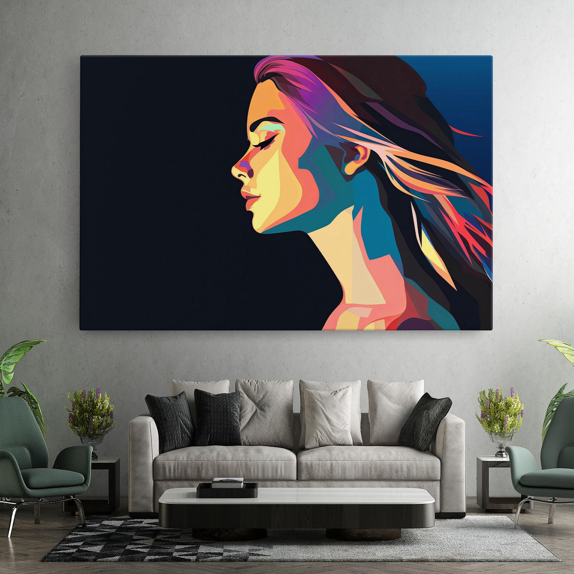 Tablou Canvas Worm Pop Light mockup 7