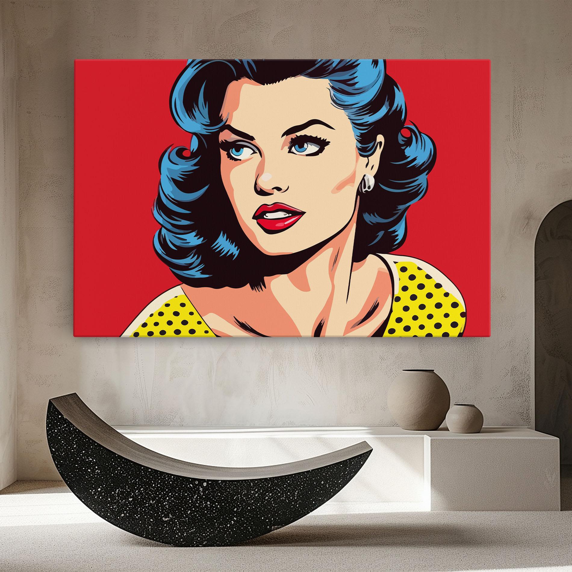 Tablou Canvas Blue Pop Eyes mockup 8