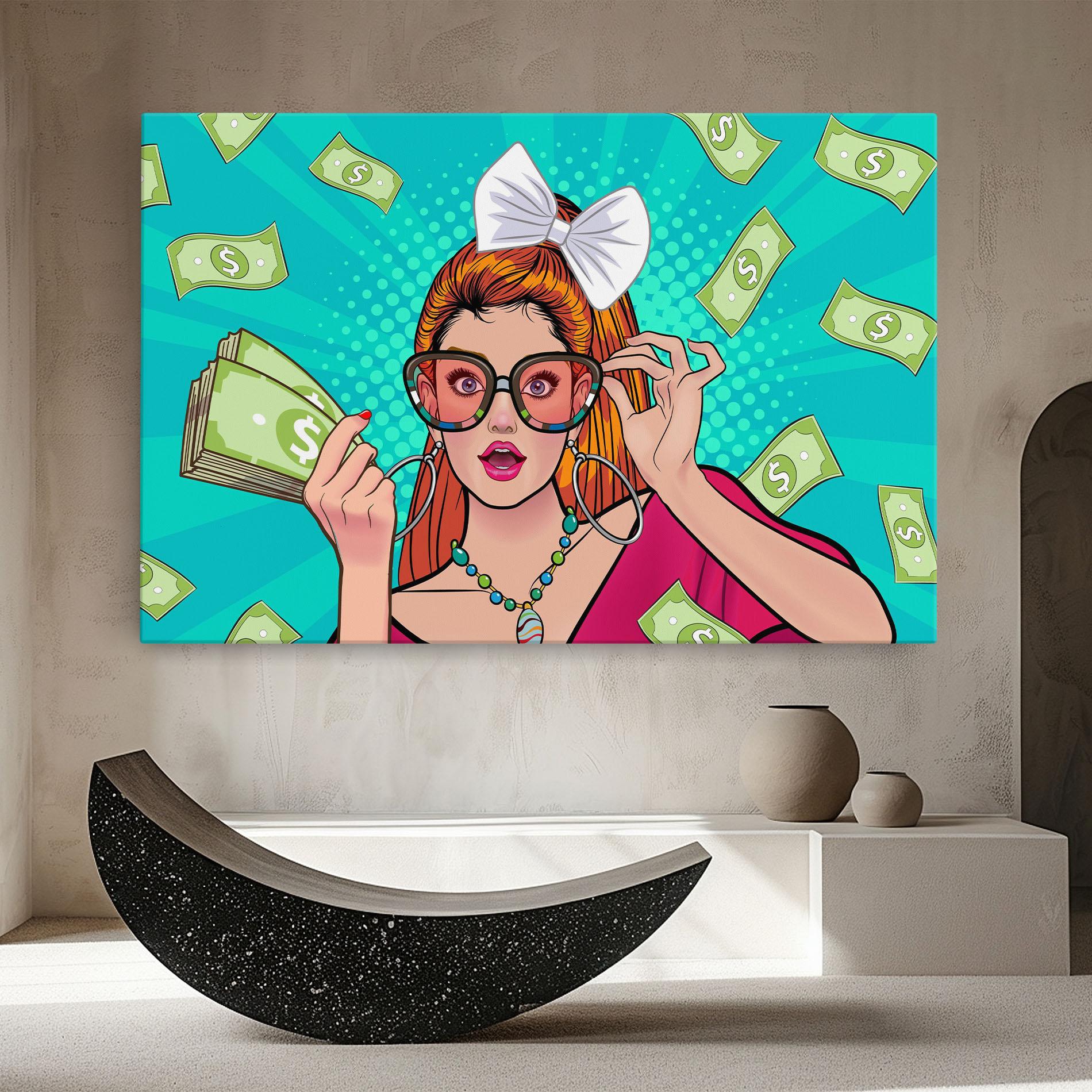 Tablou Canvas Money Pop Art mockup 8