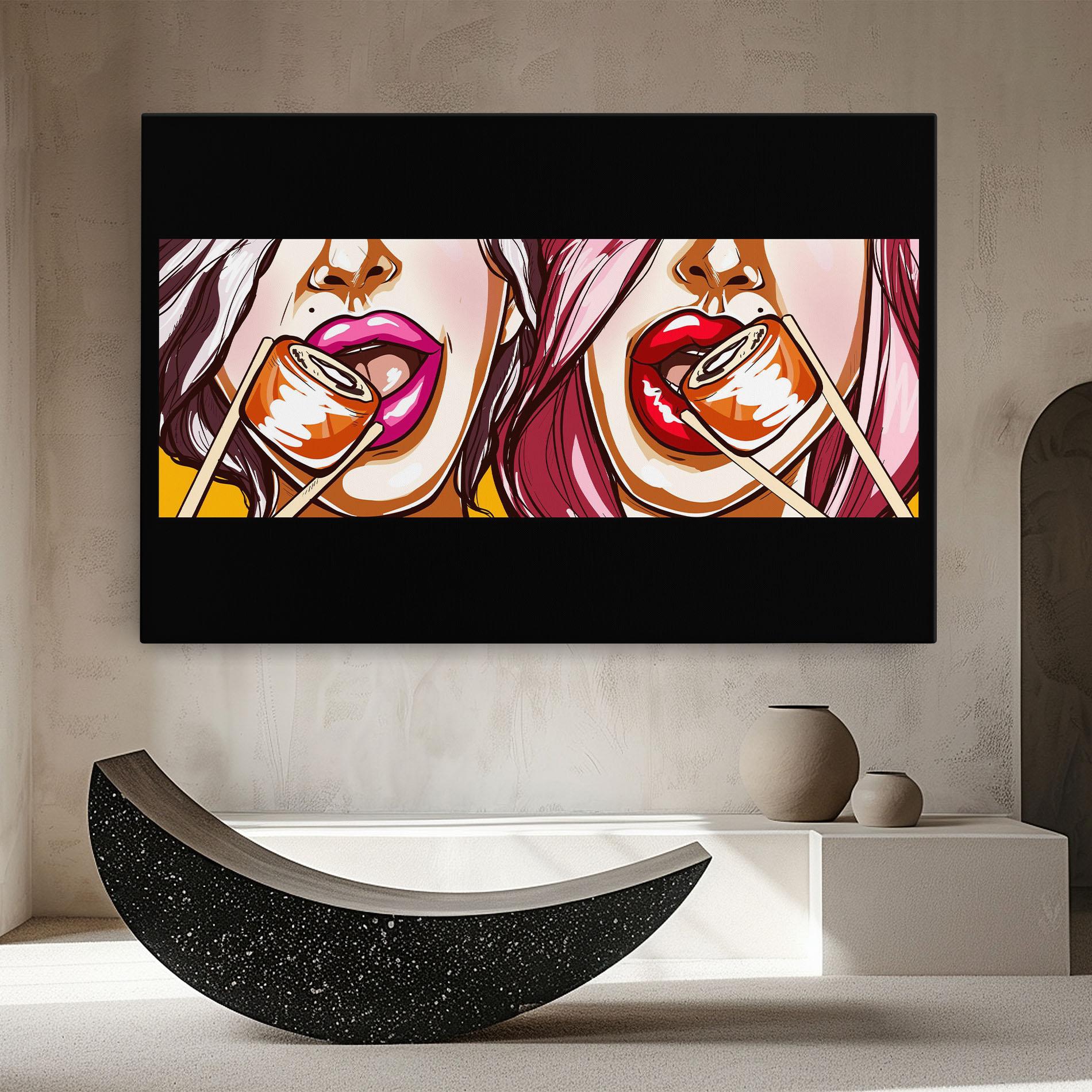 Tablou Canvas Pop Art Sushi mockup 8