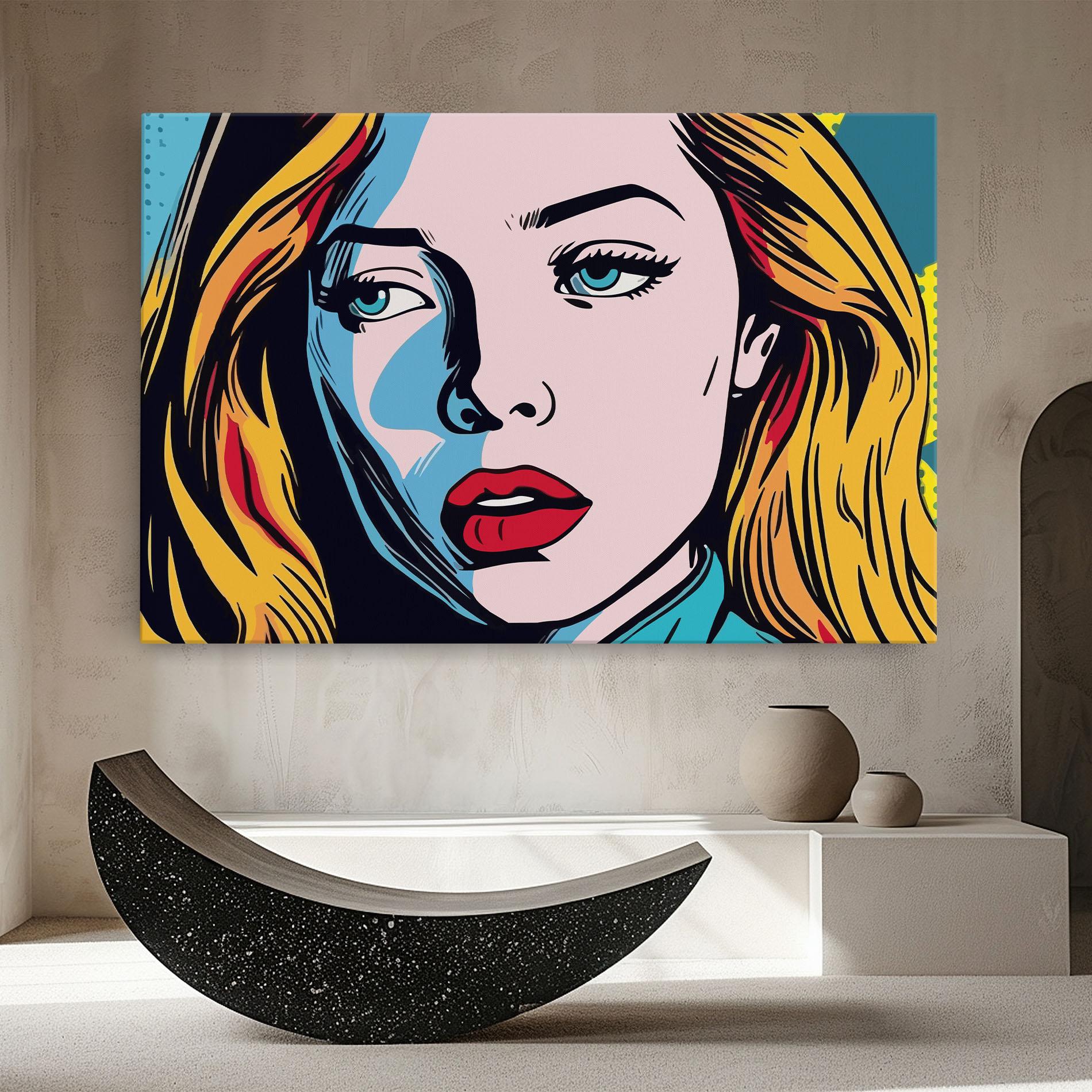 Tablou Canvas Pop Woman Art mockup 8