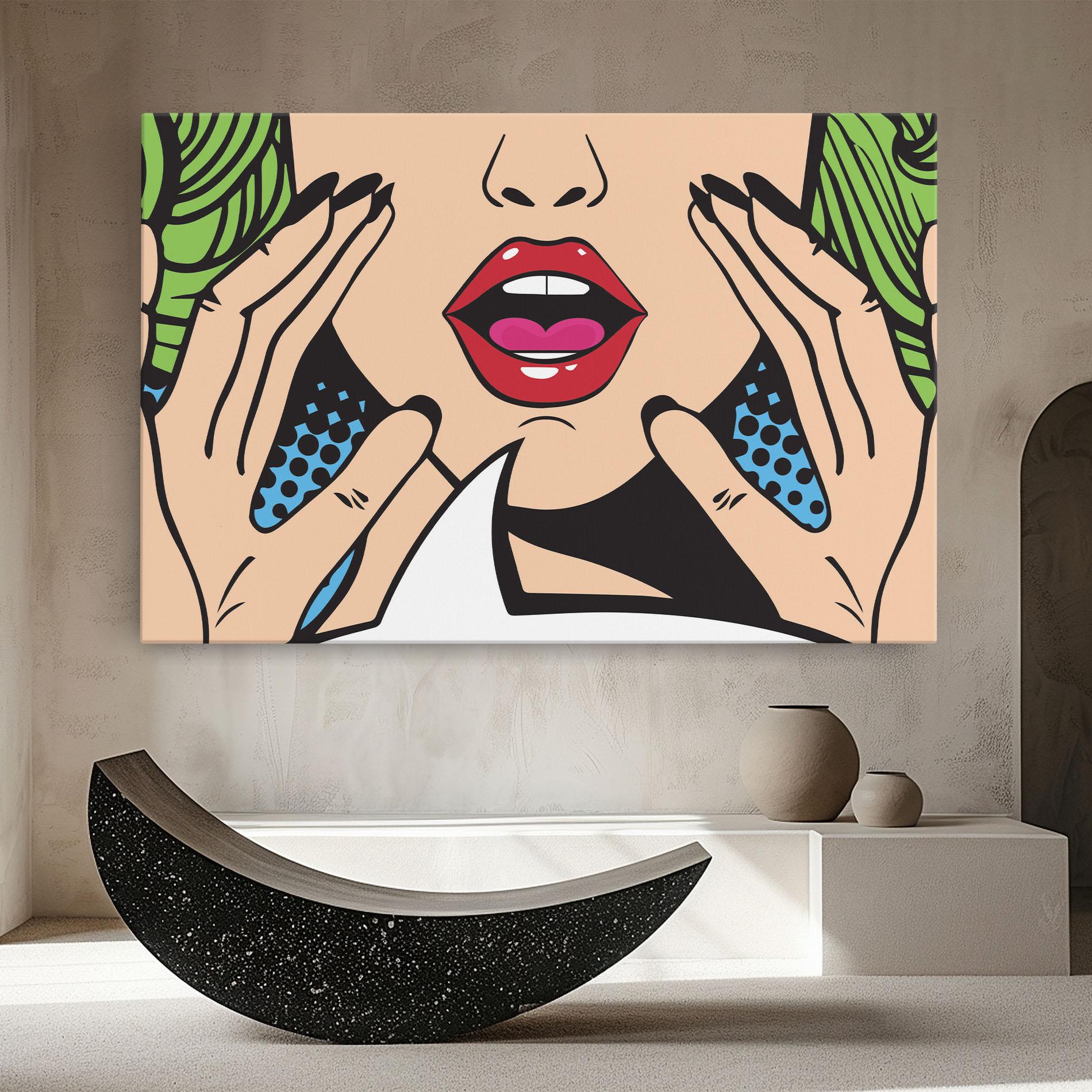 Tablou Canvas Speaking Pop Art mockup 8