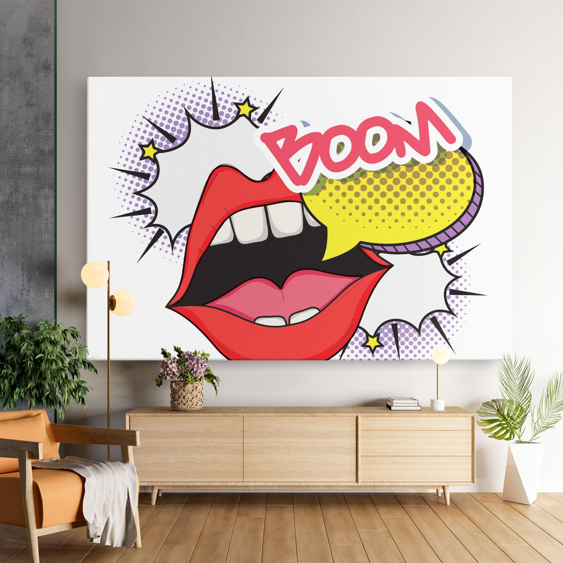Tablou Canvas Boom Pop Art mockup 9