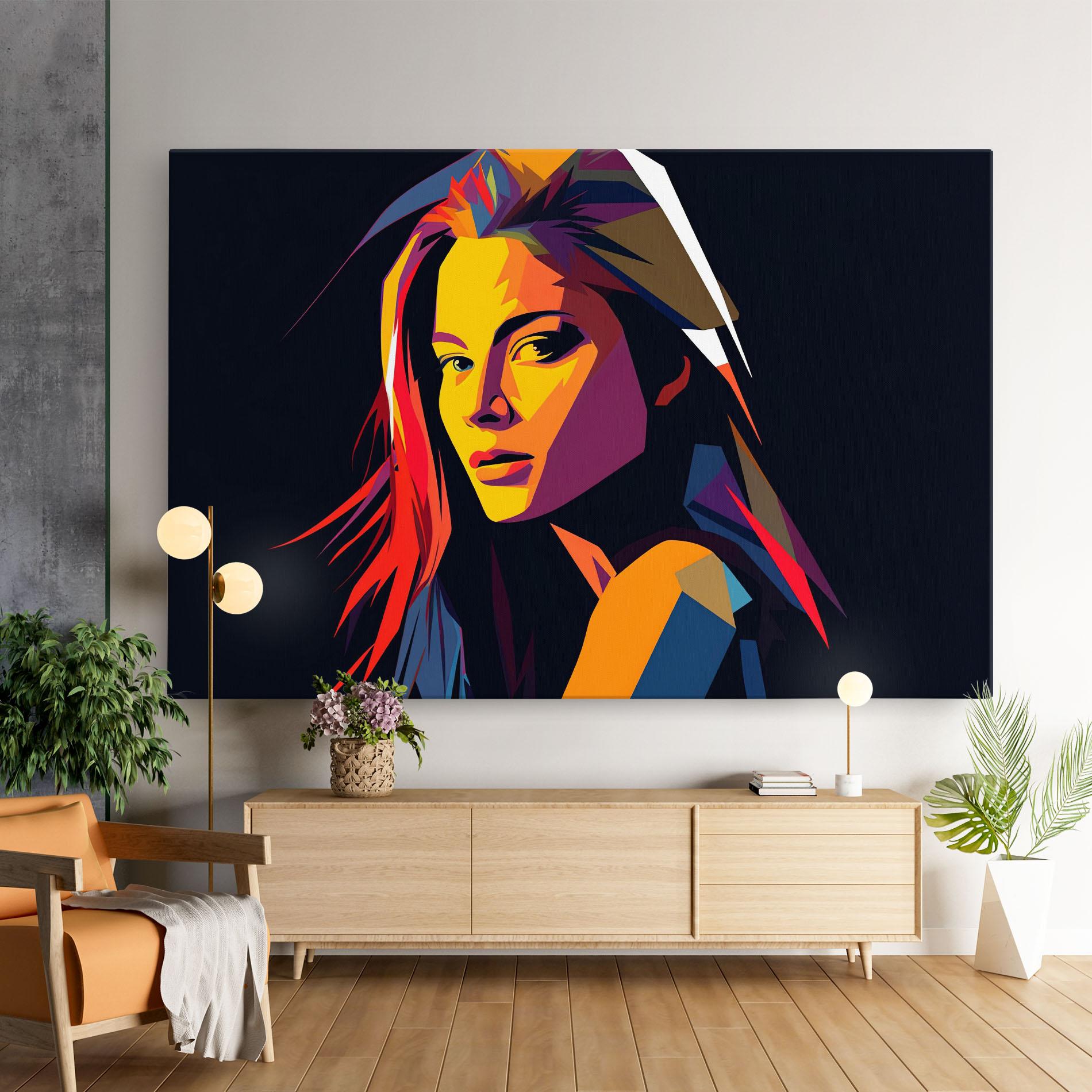 Tablou Canvas Orange Pop Light mockup 9