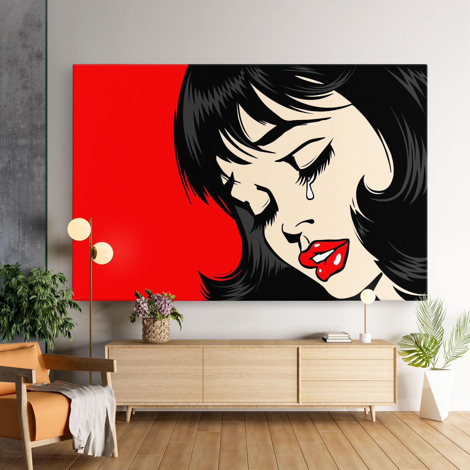 Tablou Canvas Pop Crying mockup 9