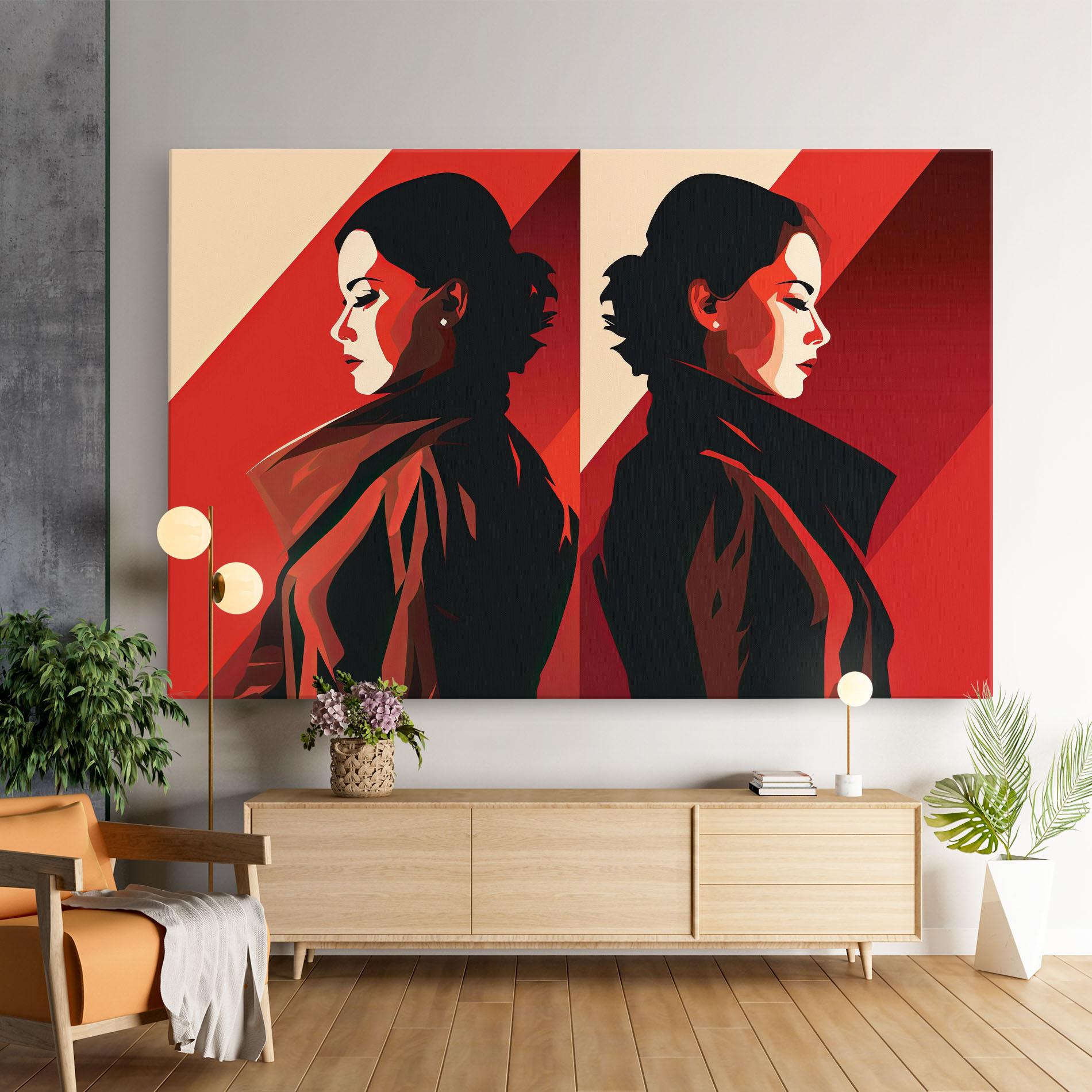 Tablou Canvas Pop Outfit Lady mockup 9