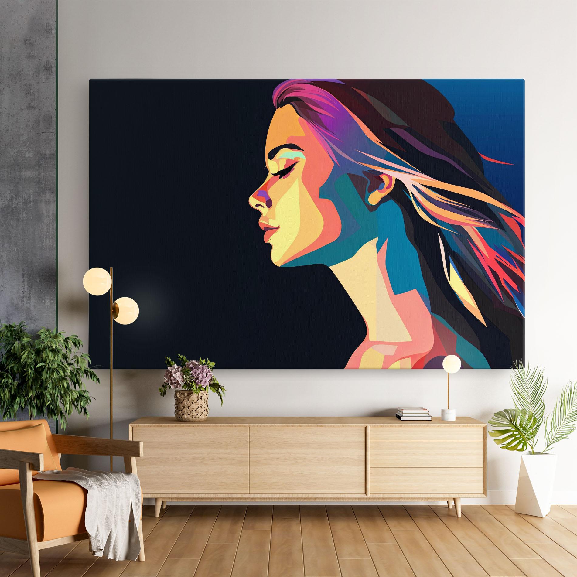 Tablou Canvas Worm Pop Light mockup 9