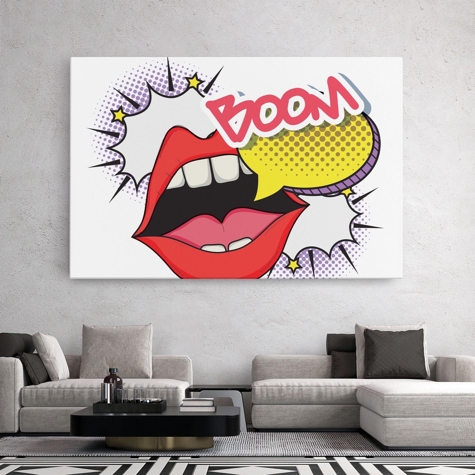 Tablou Canvas Boom Pop Art mockup 2