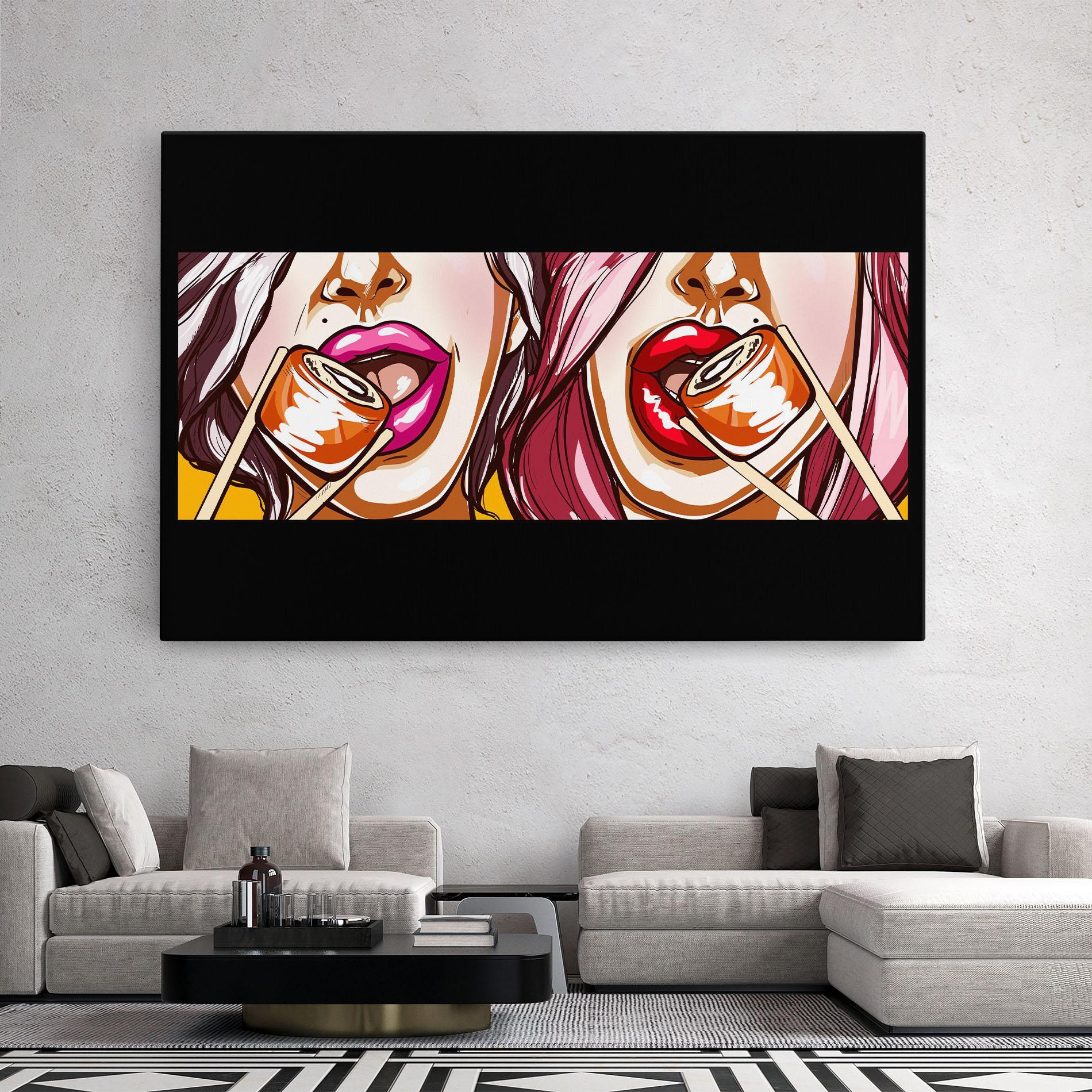 Tablou Canvas Pop Art Sushi mockup 2