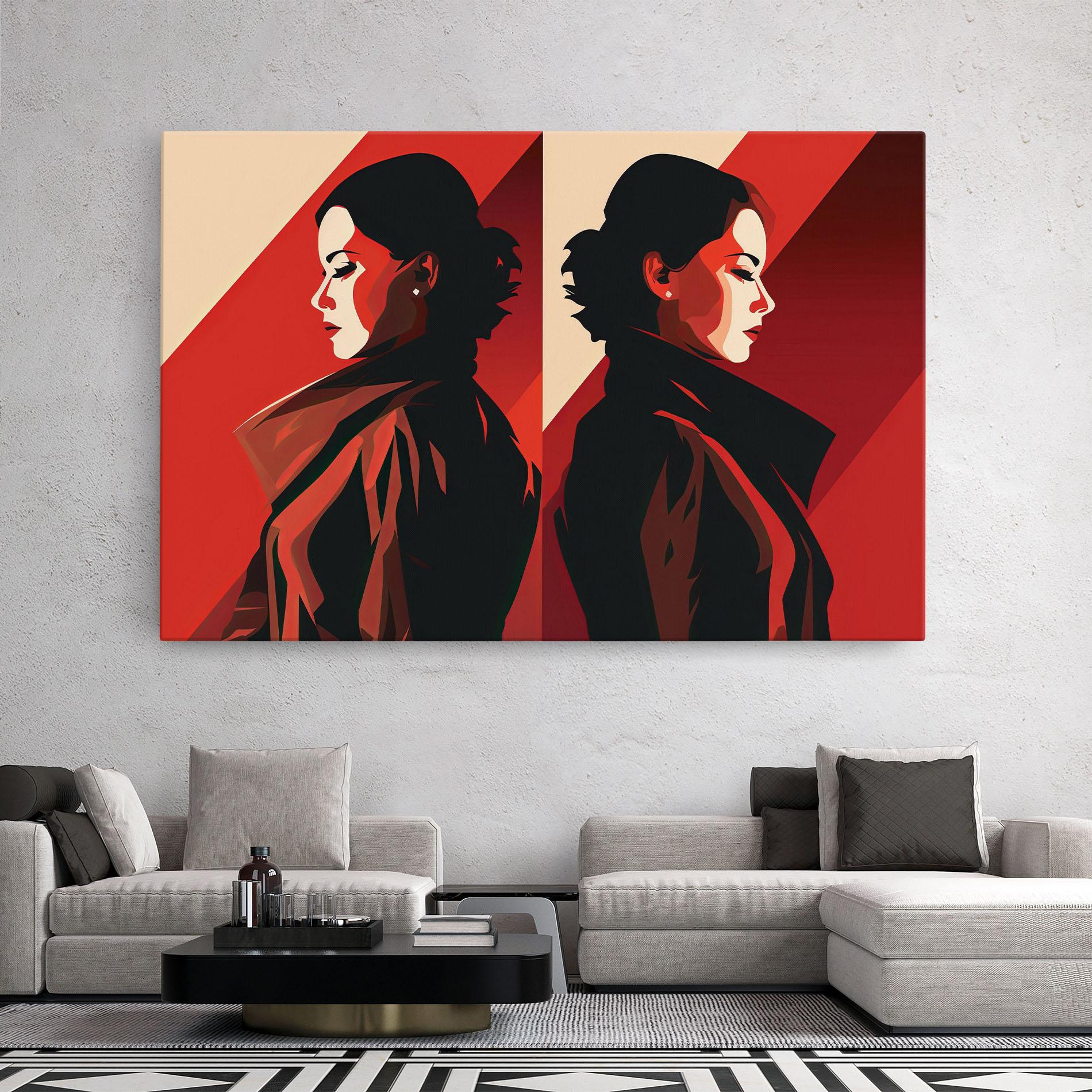 Tablou Canvas Pop Outfit Lady mockup 2