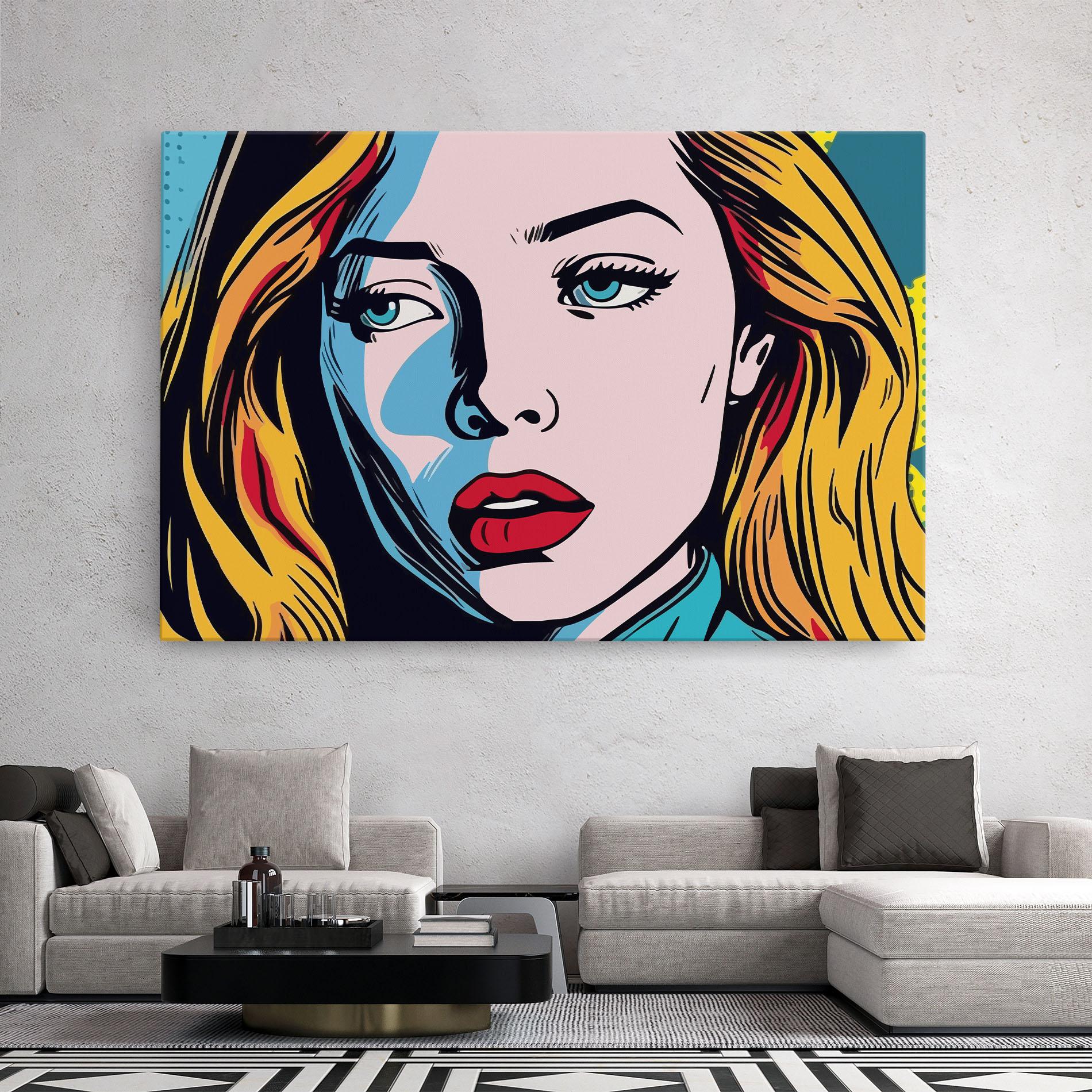 Tablou Canvas Pop Woman Art mockup 2