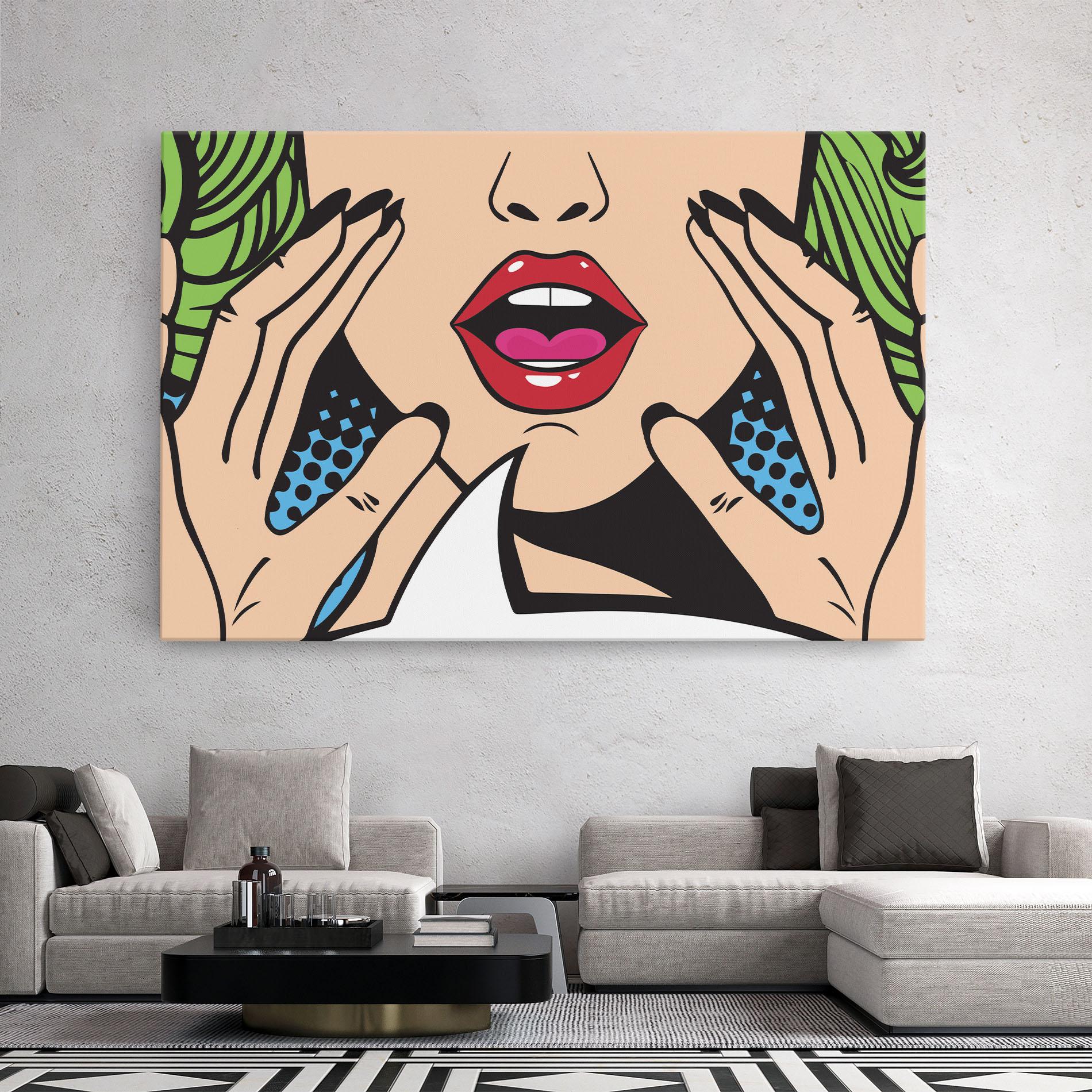 Tablou Canvas Speaking Pop Art mockup 2