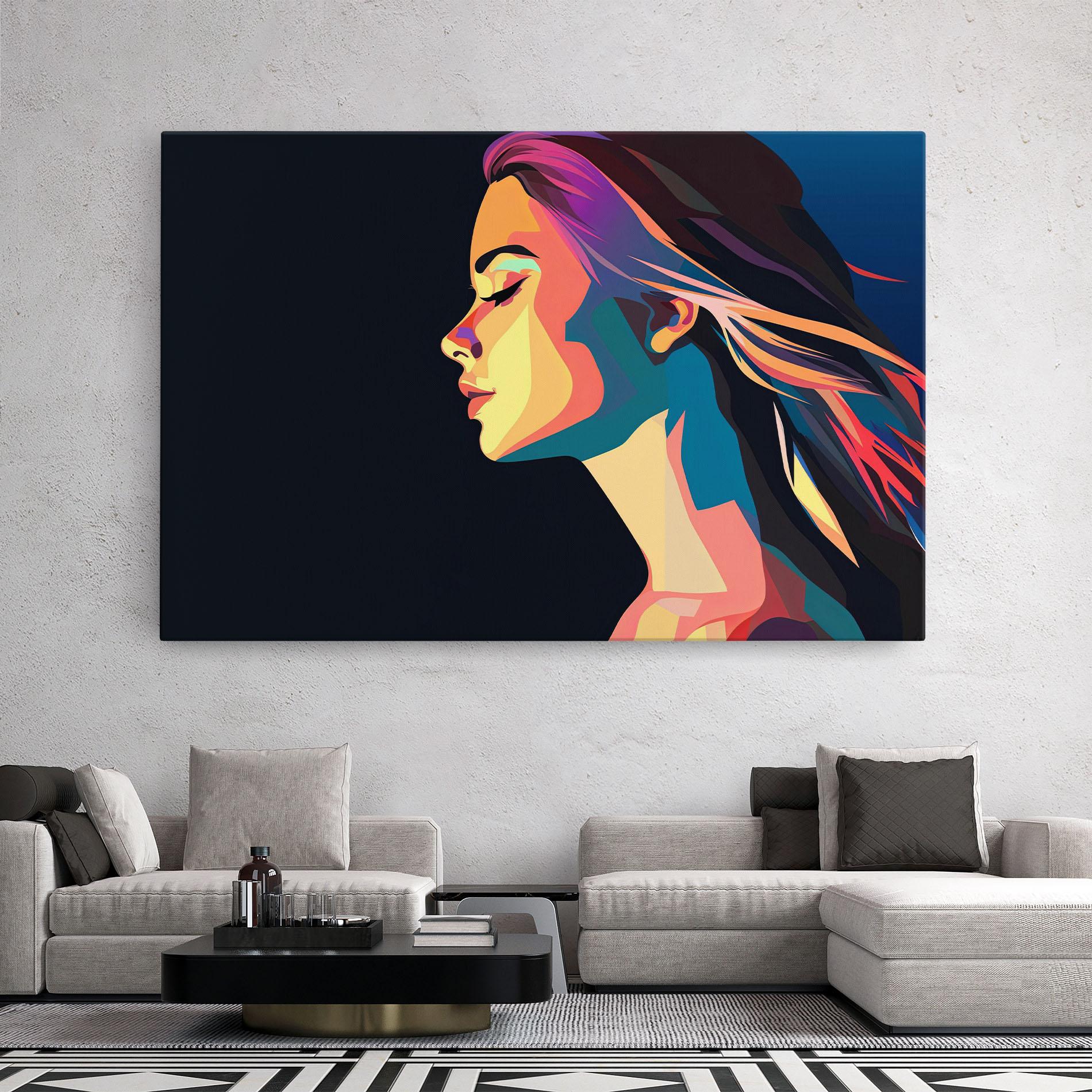 Tablou Canvas Worm Pop Light mockup 2