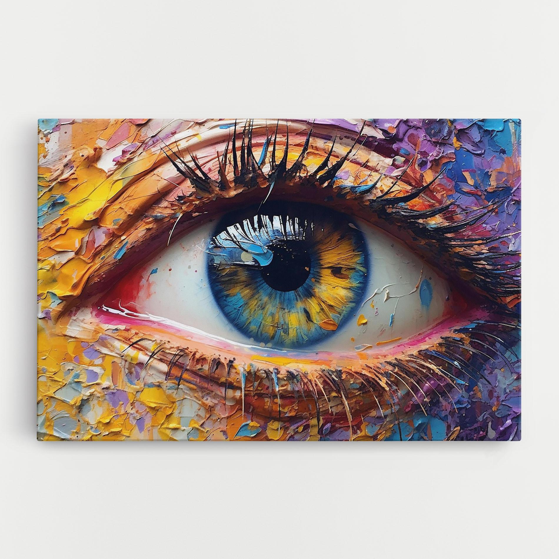 Tablou Canvas Blue Eyes Art mockup 0