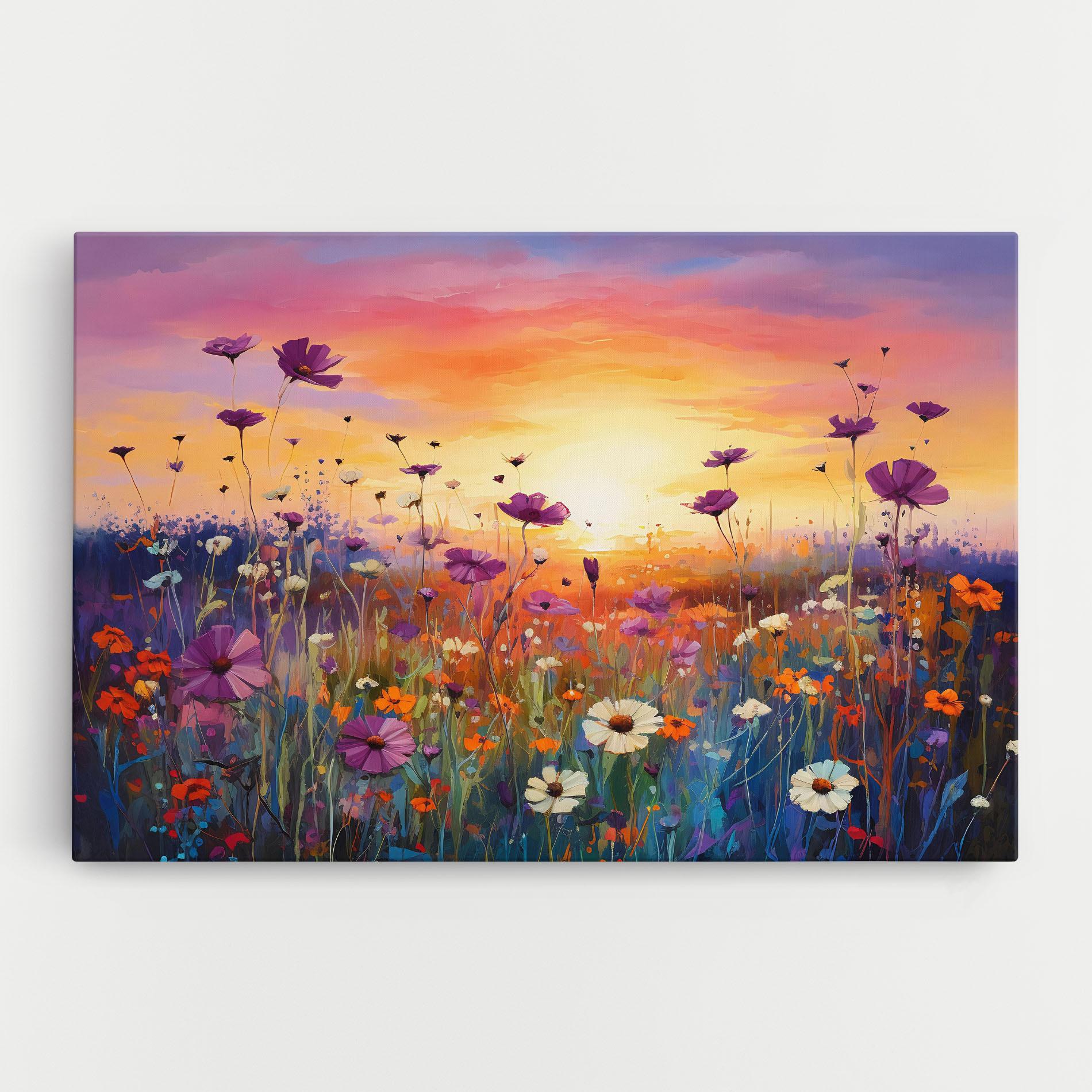 Tablou Canvas Dreamy Field Flowers mockup 0
