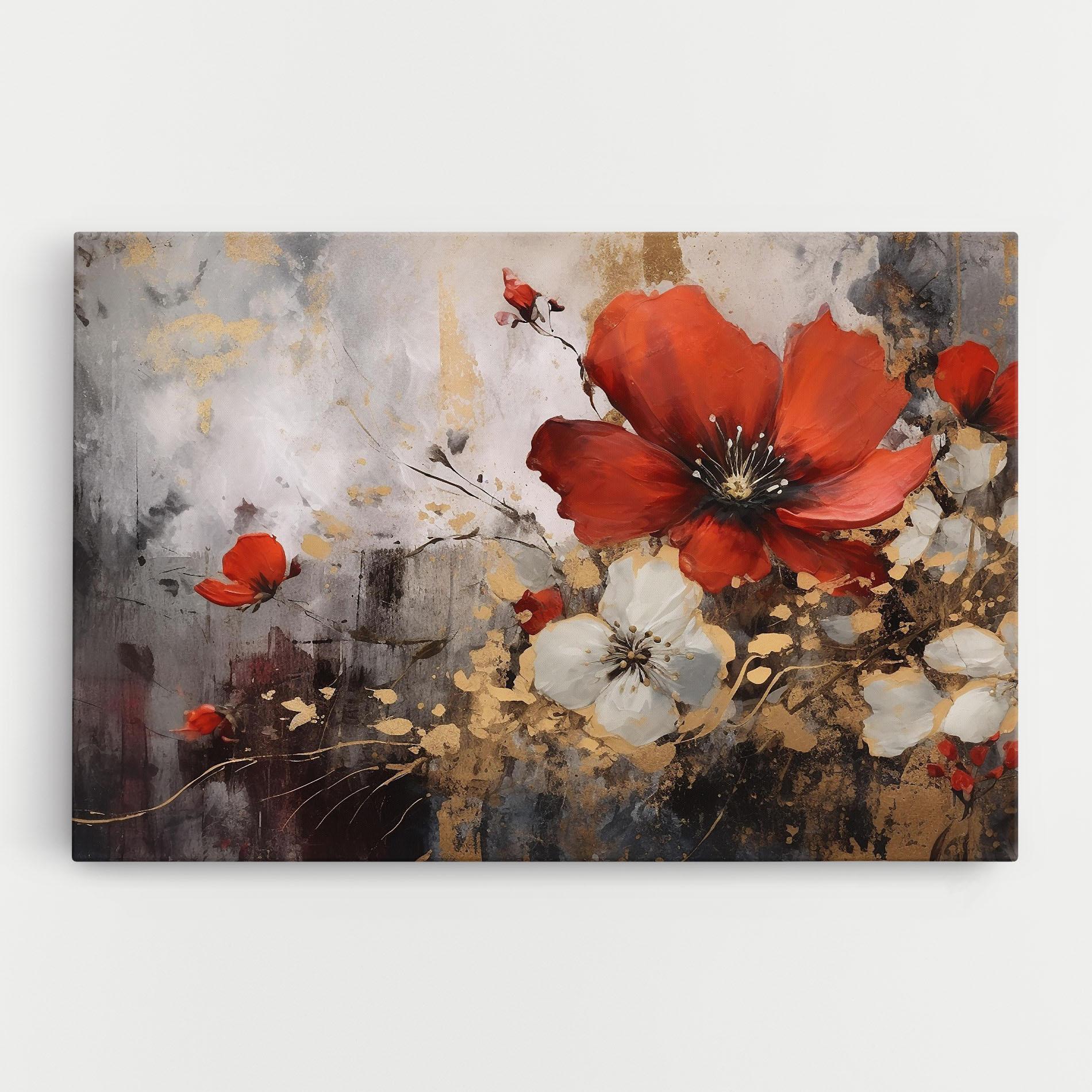 Tablou Canvas Red Poppy Painting mockup 0