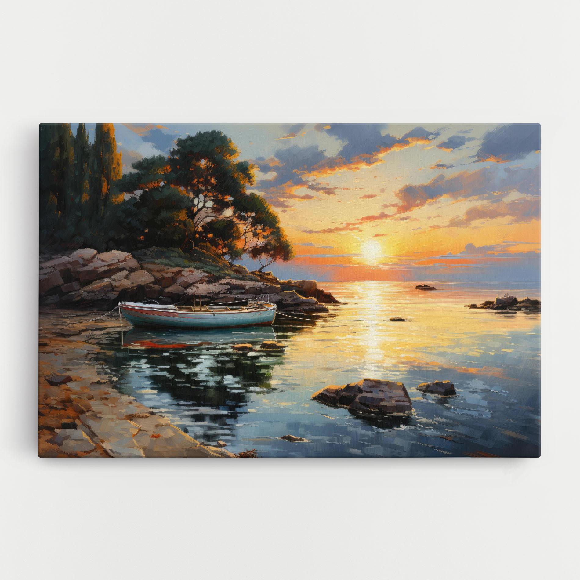 Tablou Canvas Sunset Sea Art mockup 0