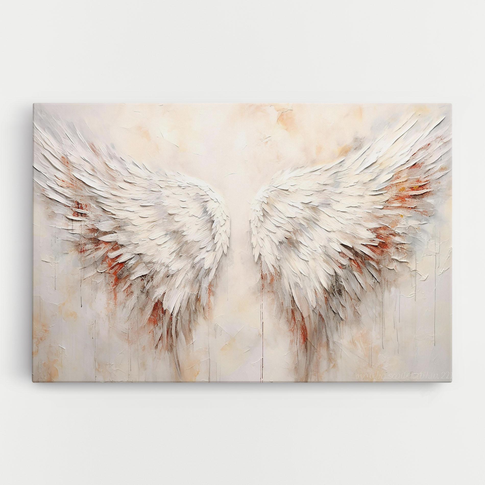 Tablou Canvas White Bloody Wings mockup 0
