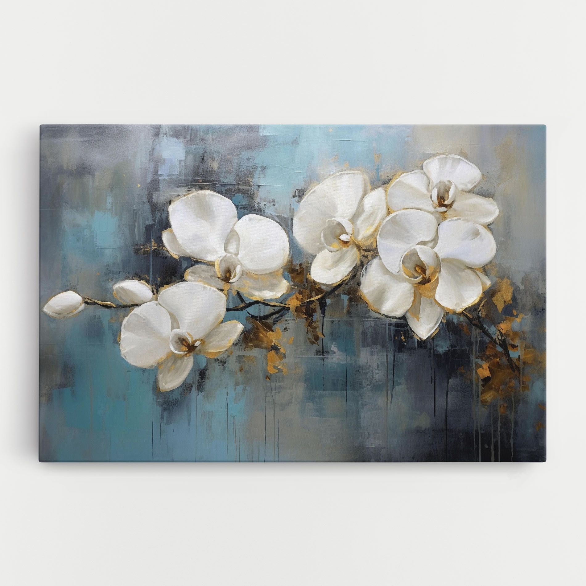 White Orchids Painting mockup 0
