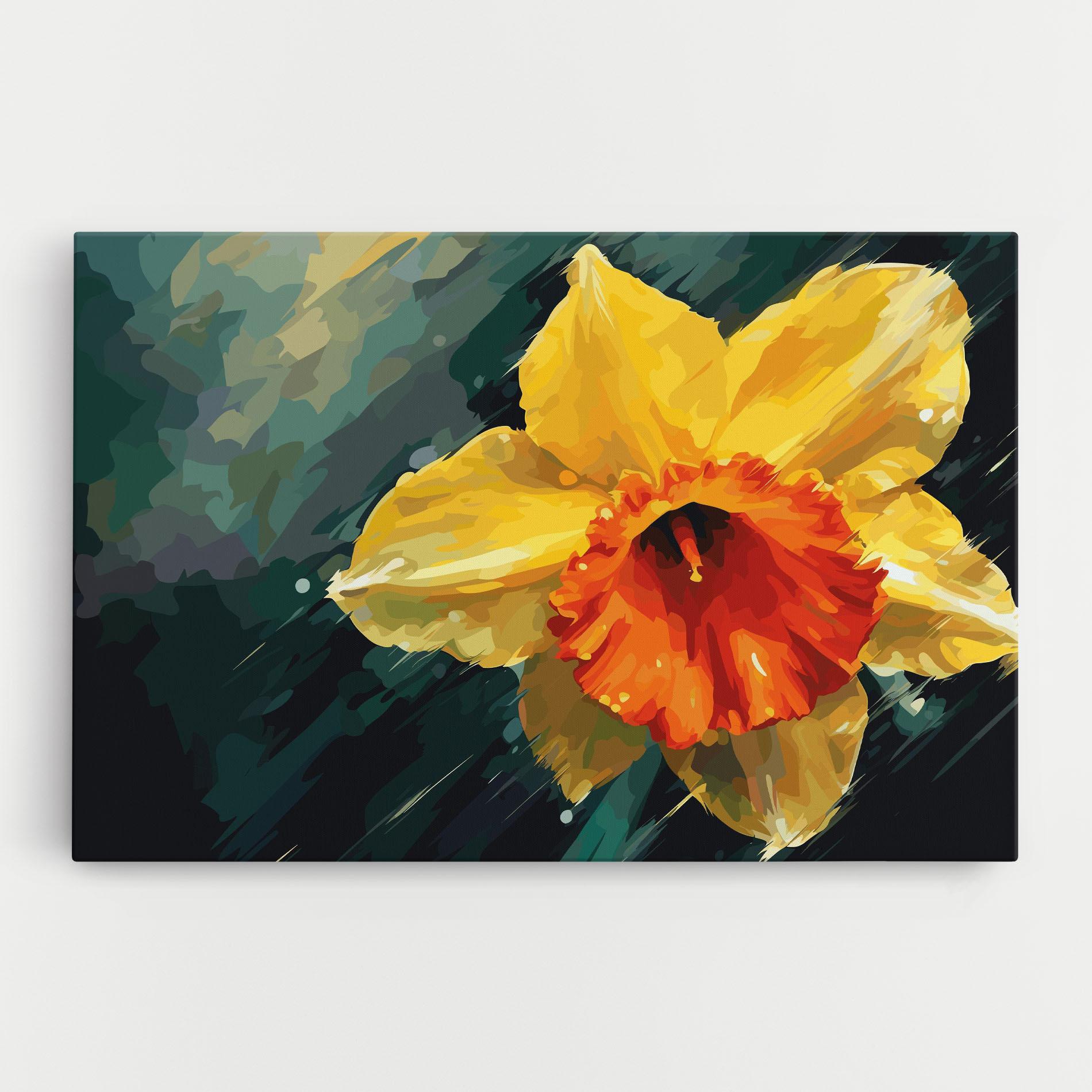 Tablou Canvas Yellow Flower Art mockup 0