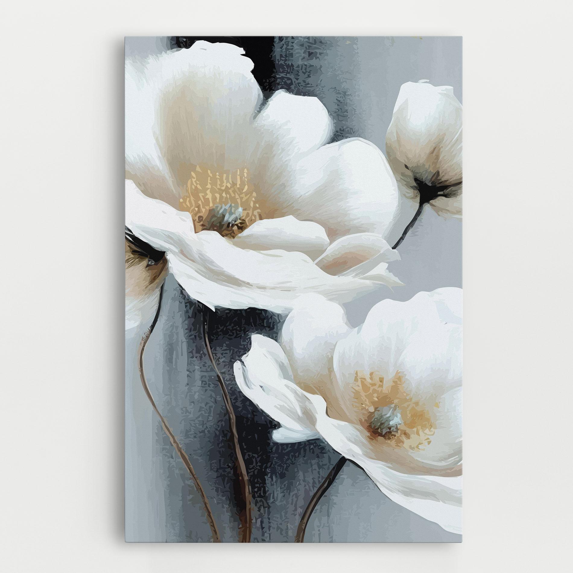 Tablou Canvas Paint Texture Flower mockup 0