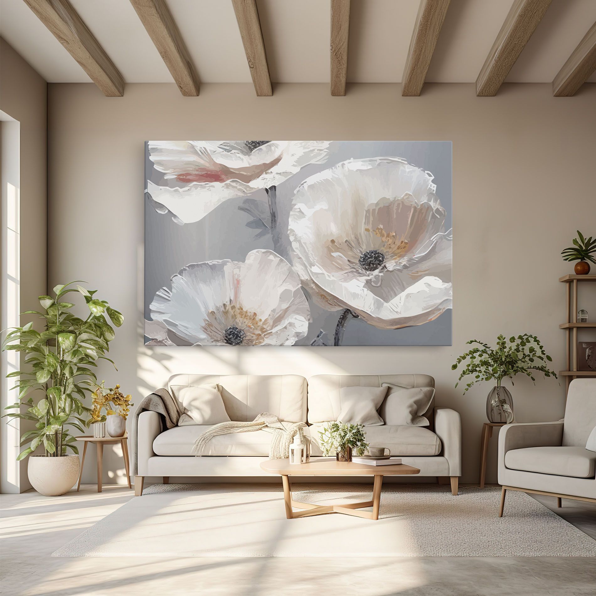 Cream Mix Flower mockup 6