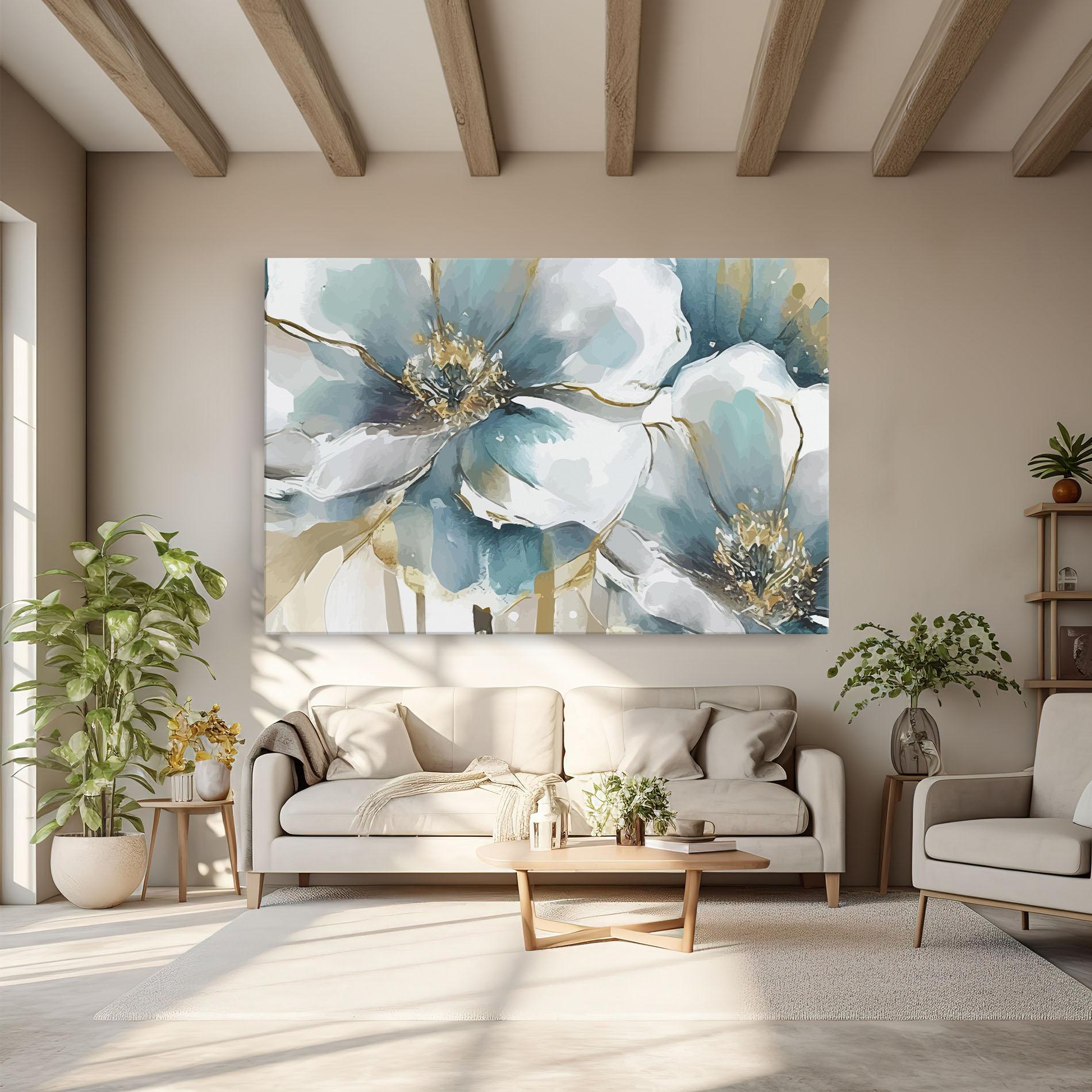 Tablou Canvas Flower Mix Art mockup 6