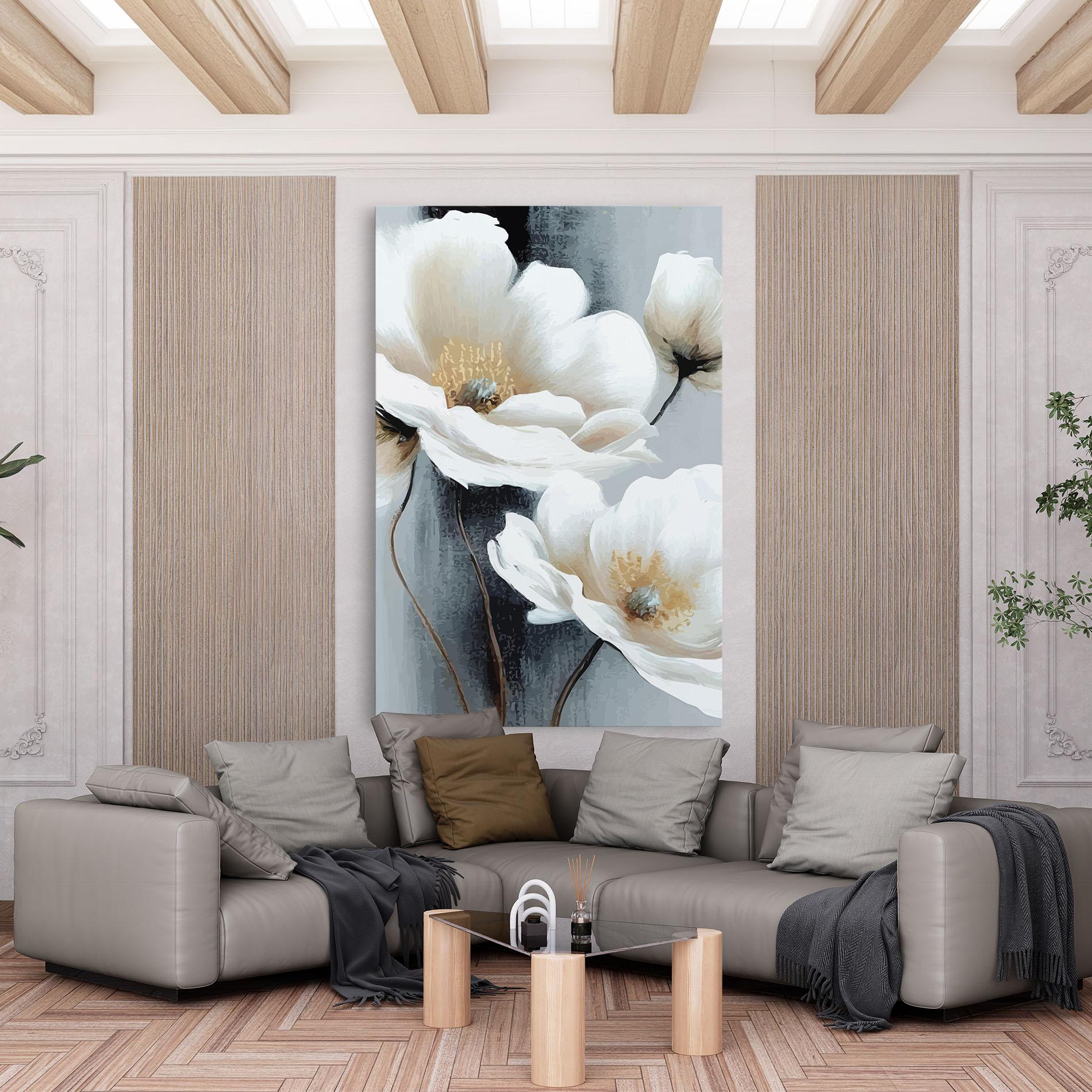 Tablou Canvas Paint Texture Flower mockup 6