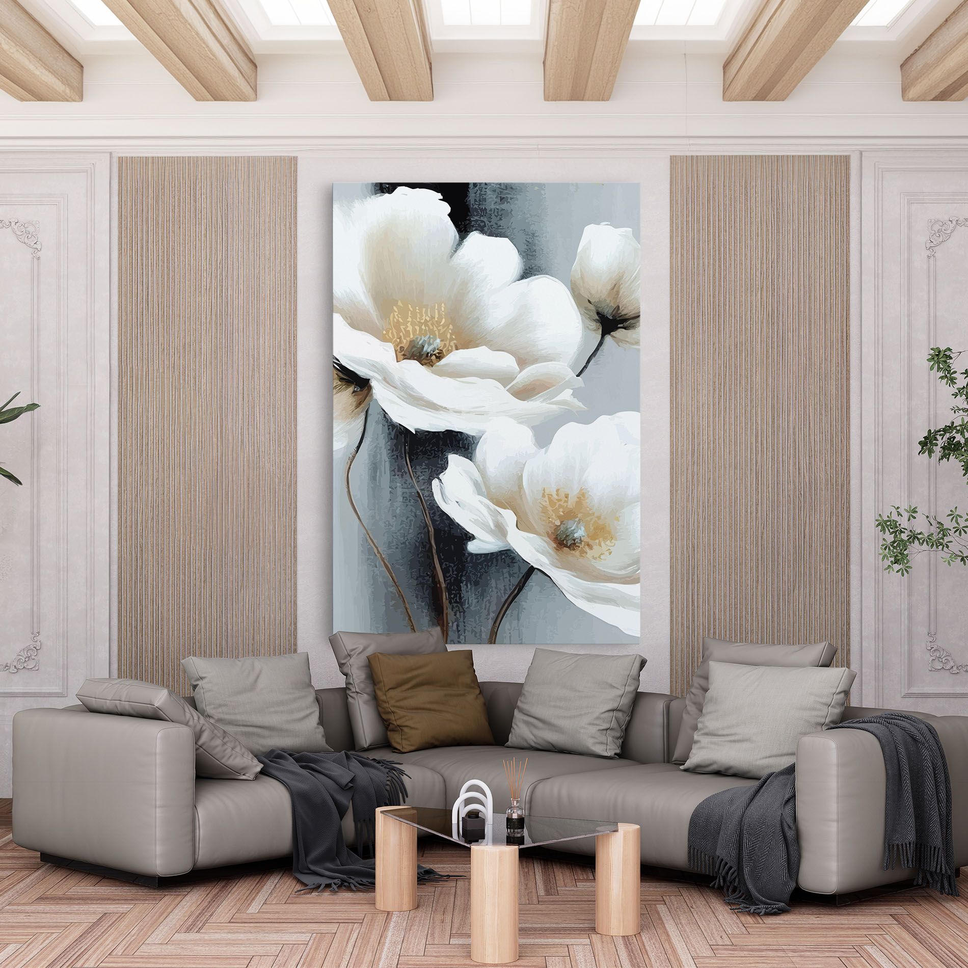 Paint Texture Flower mockup 6