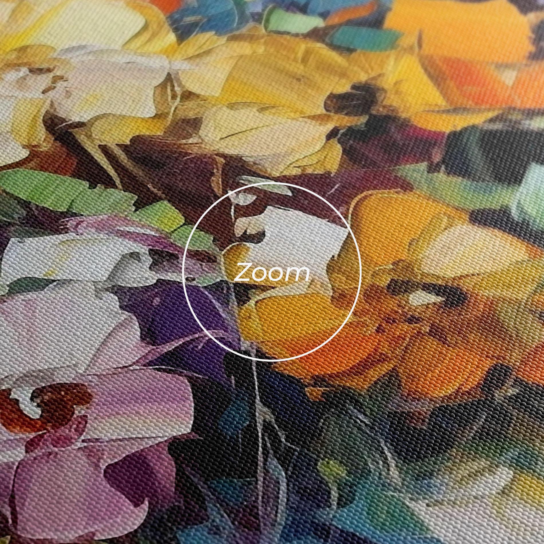 Tablou Canvas Colorfull Flowers Painting mockup 3