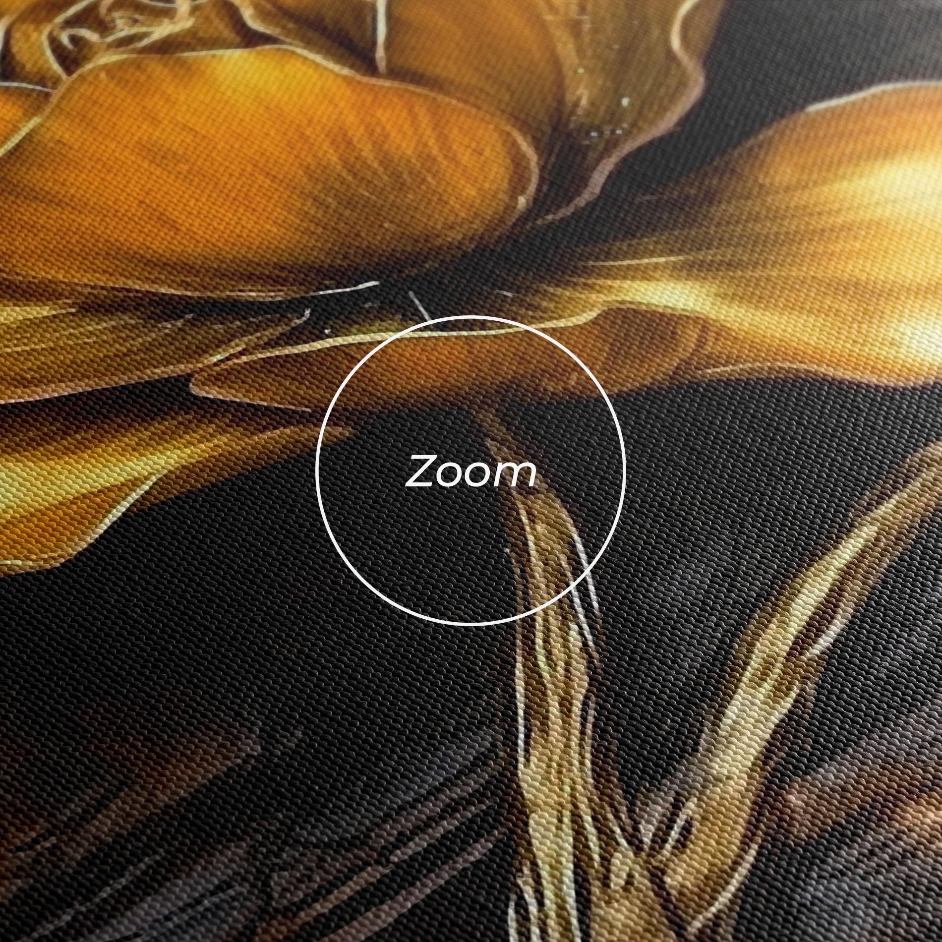 Tablou Canvas Golden Rose On Wood mockup 3