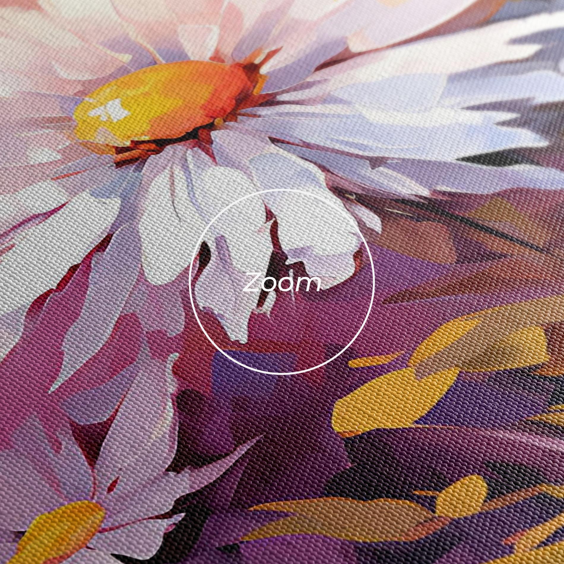 Tablou Canvas White Flower On Purple mockup 3