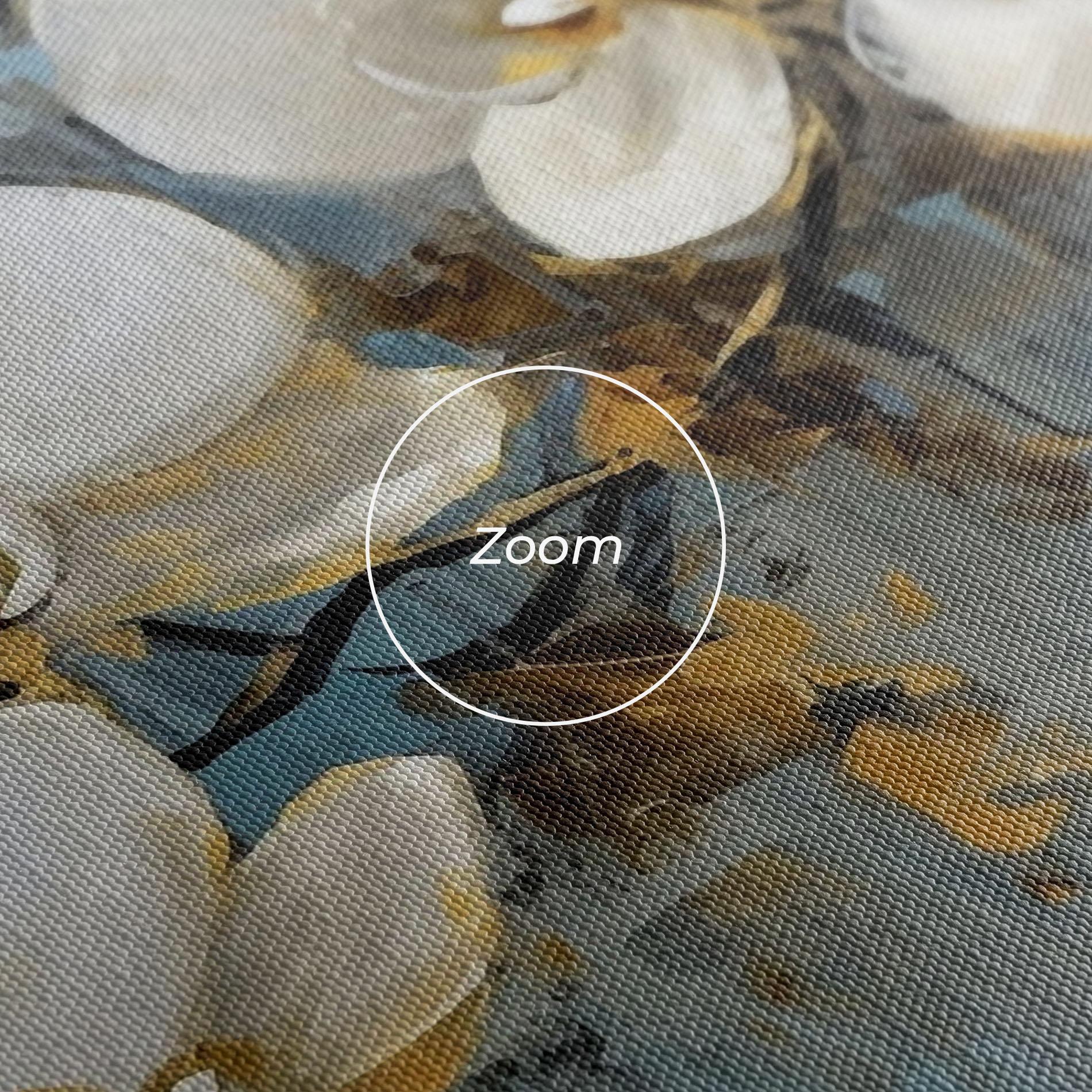 Tablou Canvas White Orchids Painting mockup 3