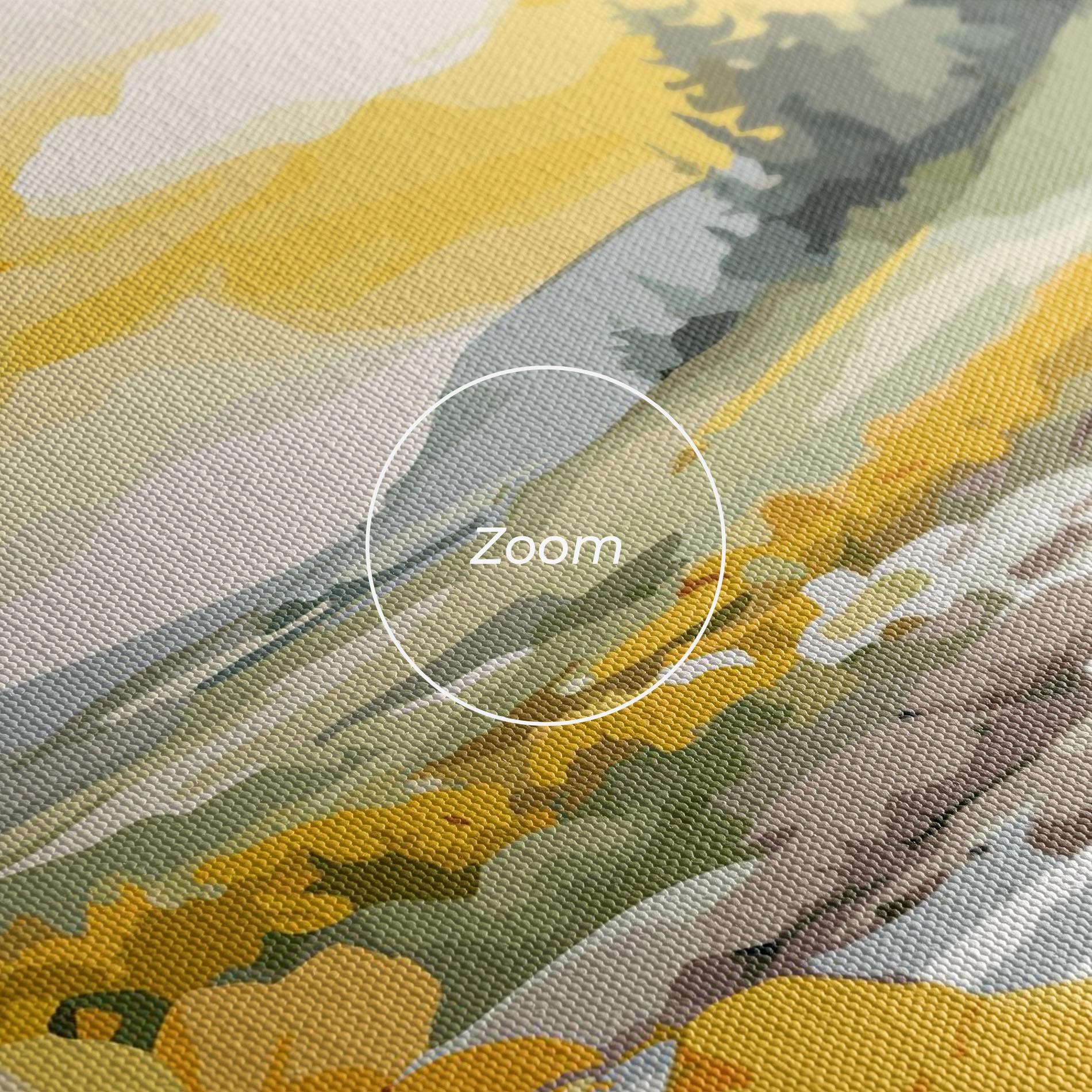 Tablou Canvas Yellow View Flower mockup 3