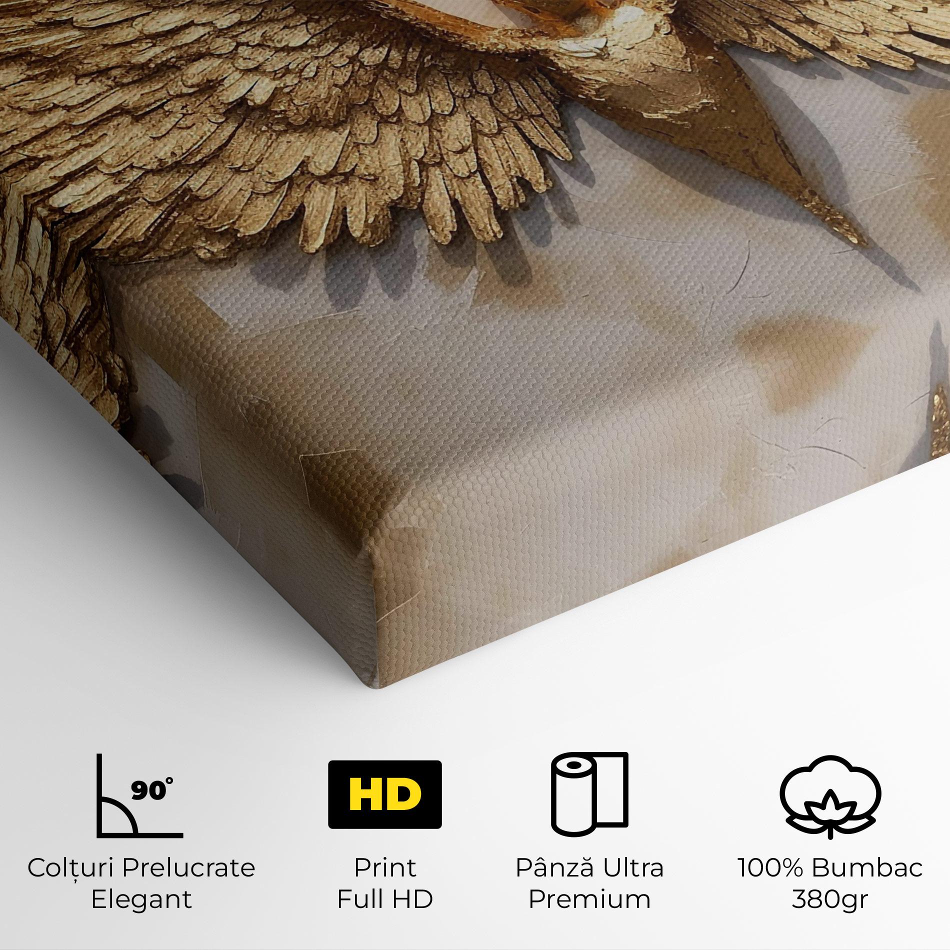 Tablou Canvas Beautiful Gold Wings mockup 4