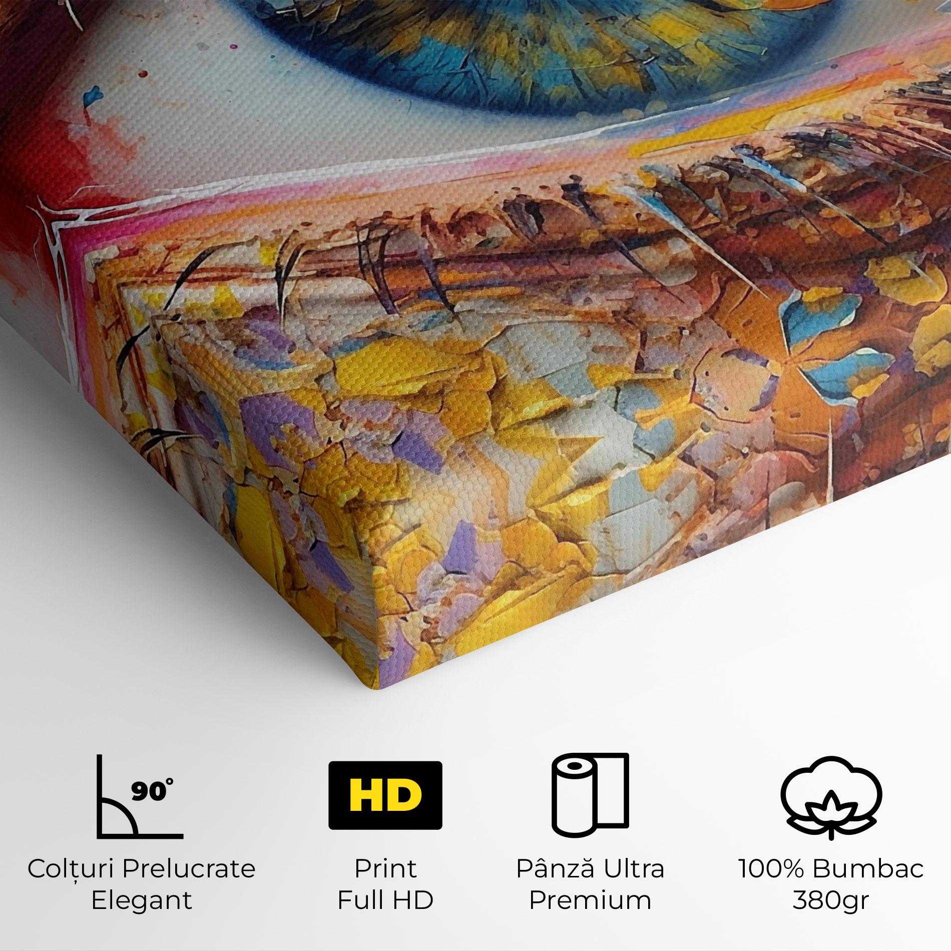 Tablou Canvas Blue Eyes Art mockup 4