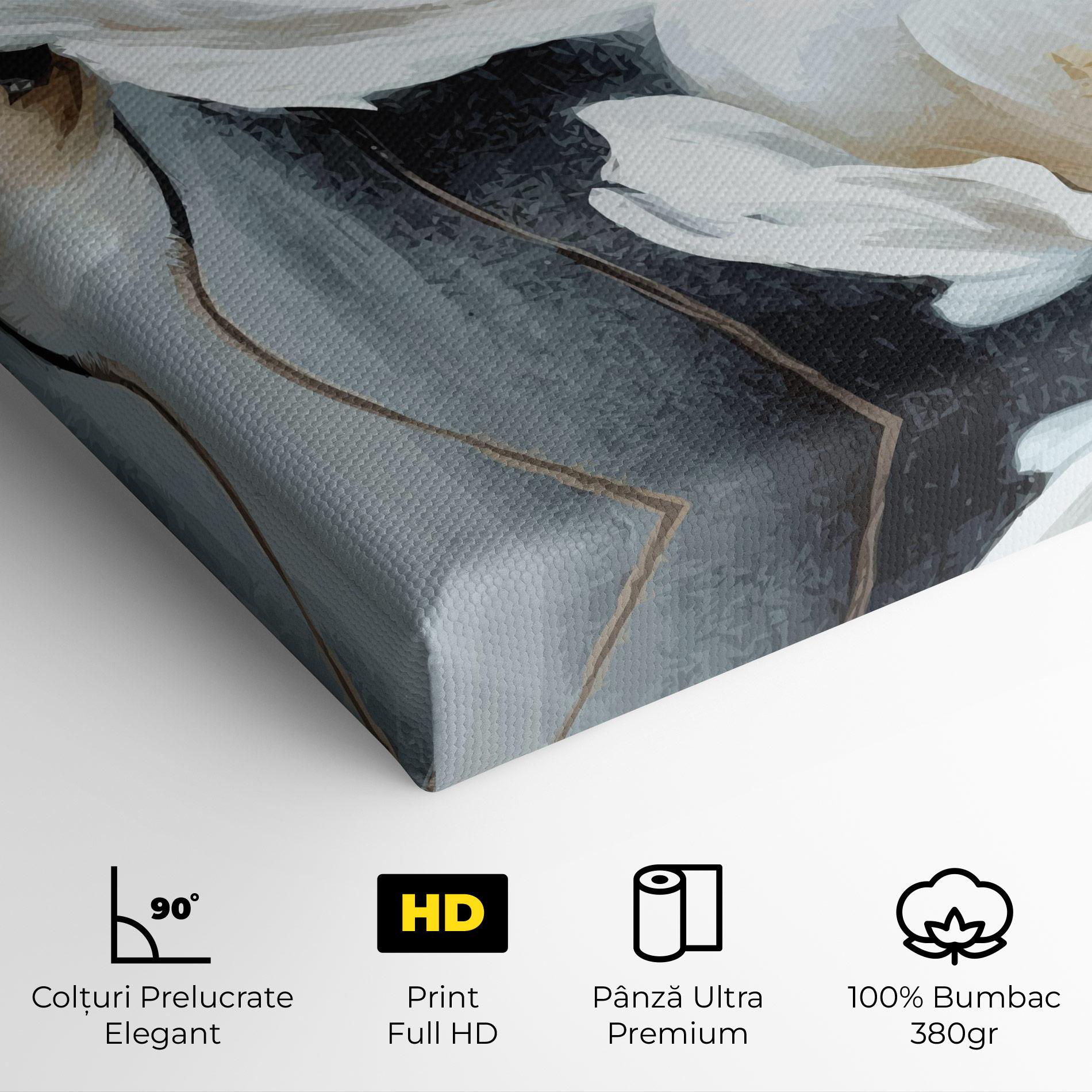 Tablou Canvas Paint Texture Flower mockup 4