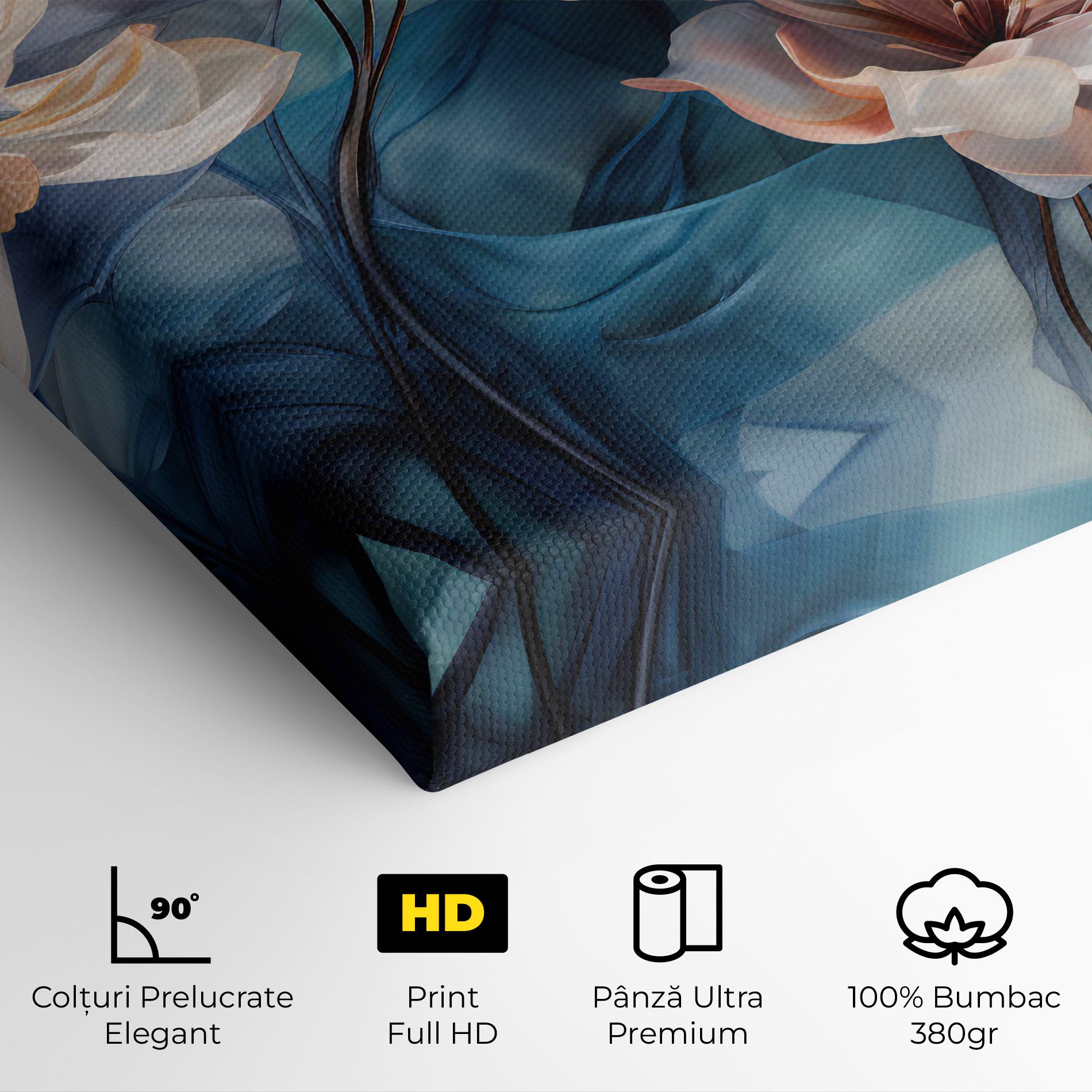 Pink Flowers Floating mockup 4