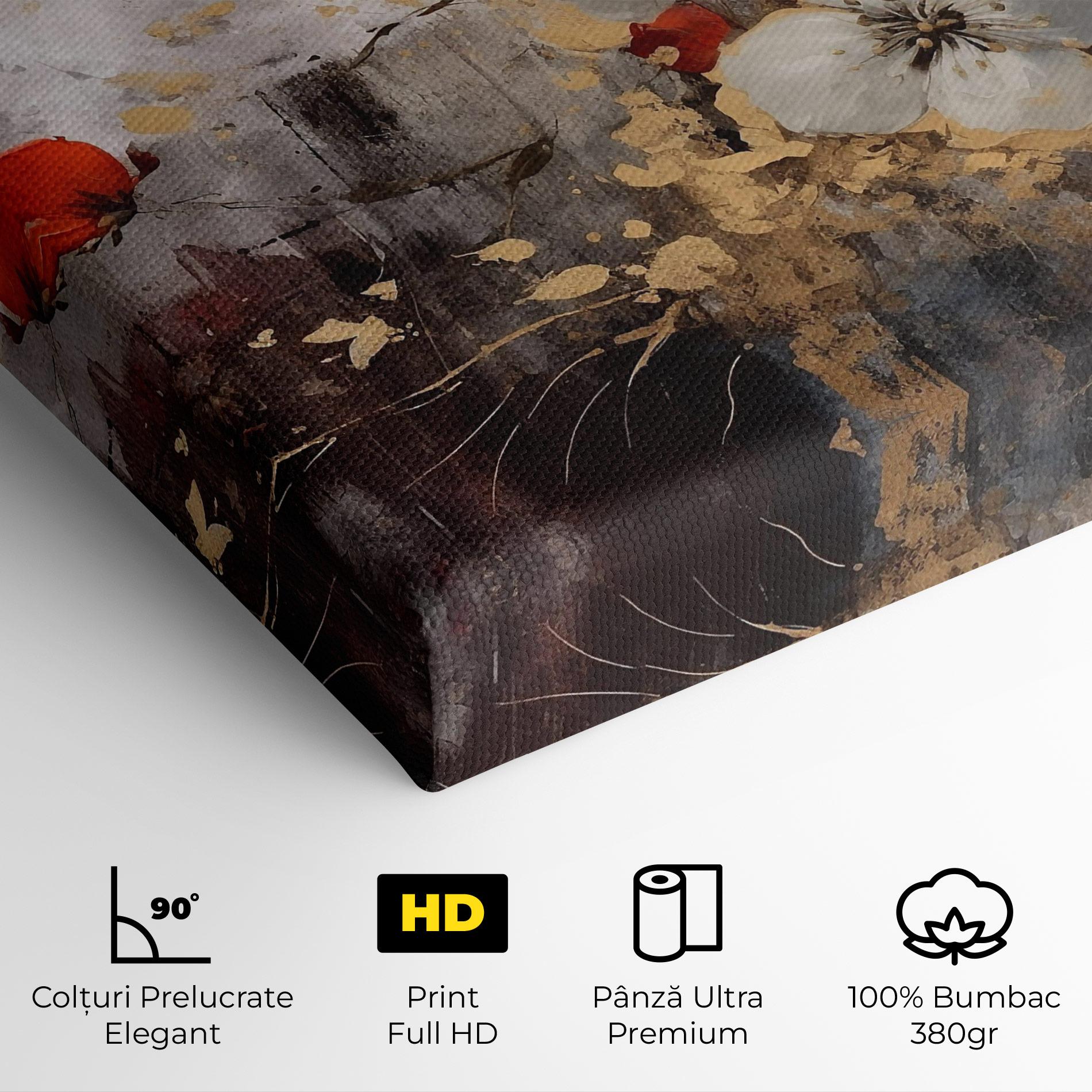 Tablou Canvas Red Poppy Painting mockup 4