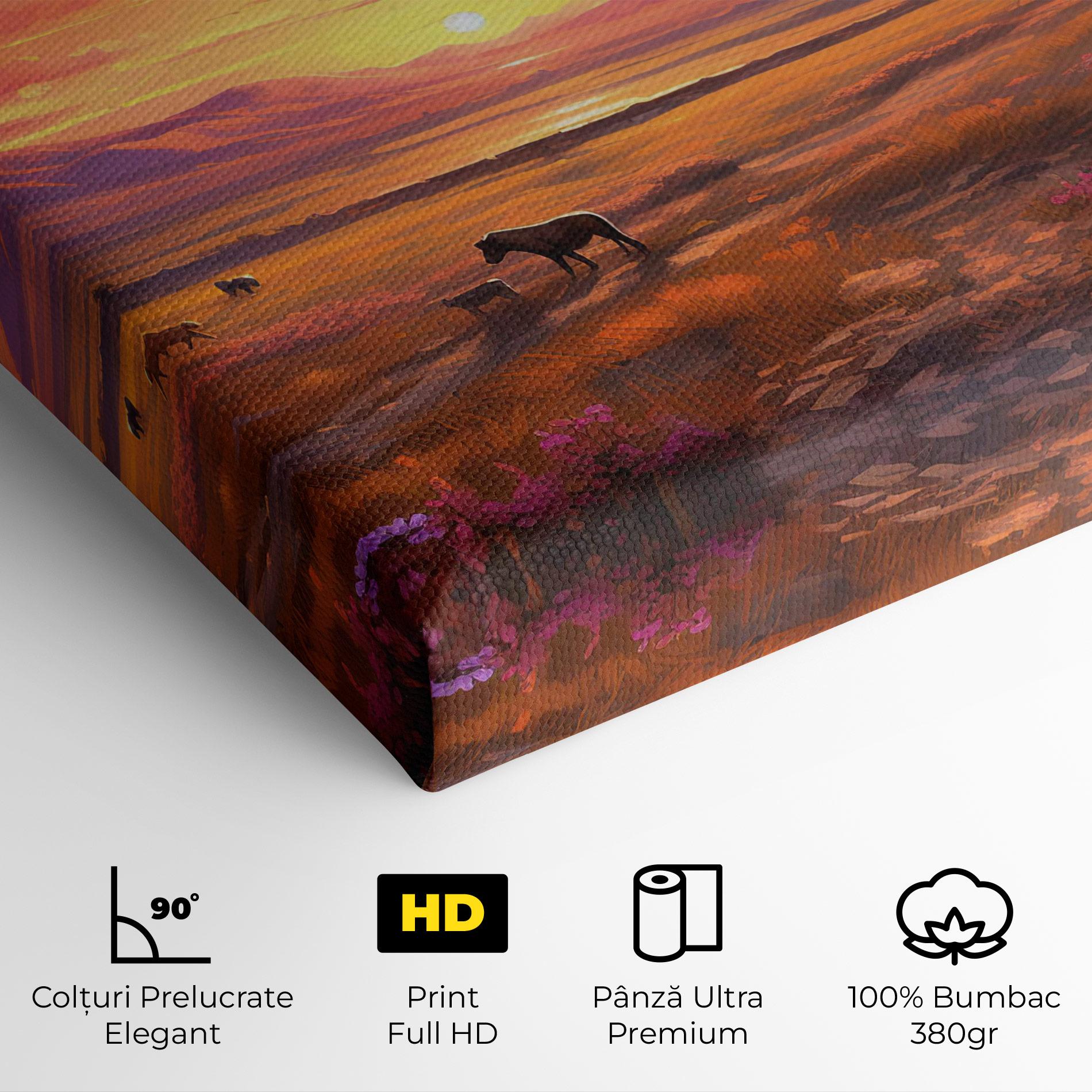 Tablou Canvas Wild Horses Art mockup 4