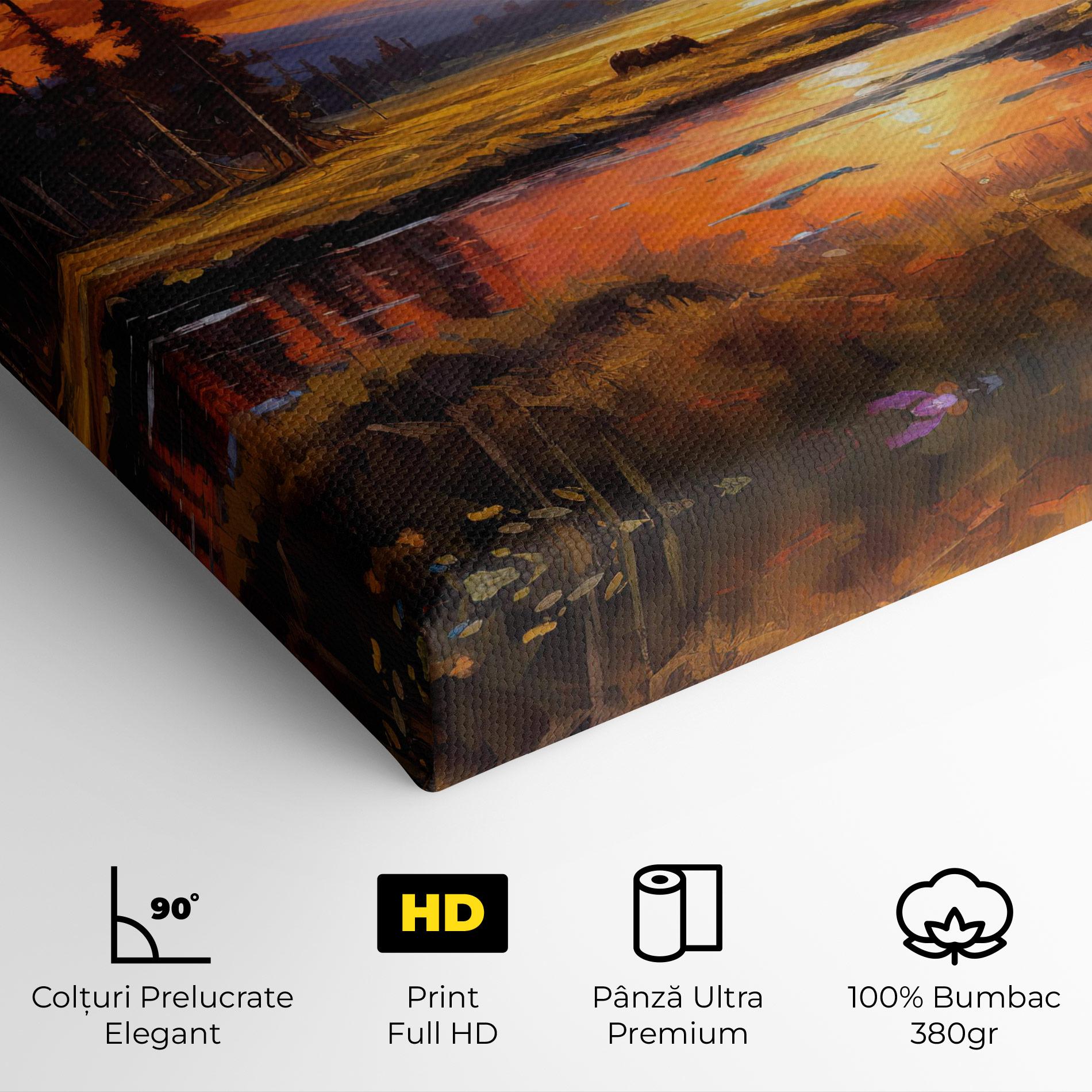 Tablou Canvas Wild Horses Painting mockup 4