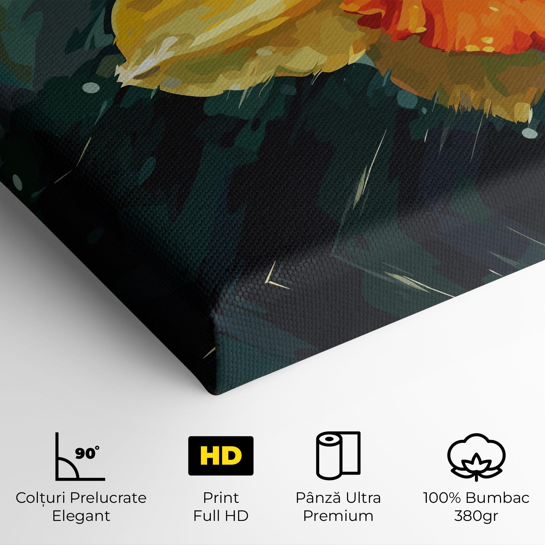 Tablou Canvas Yellow Flower Art mockup 4
