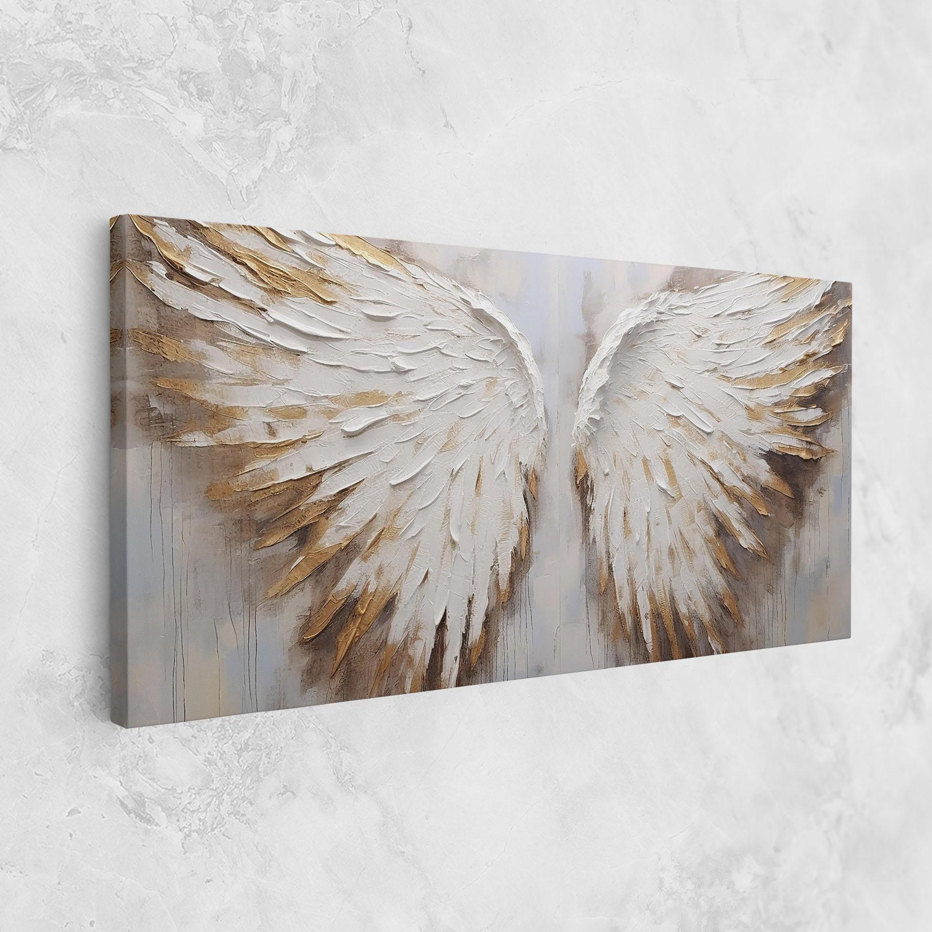 Tablou Canvas White Angel Wings mockup 1